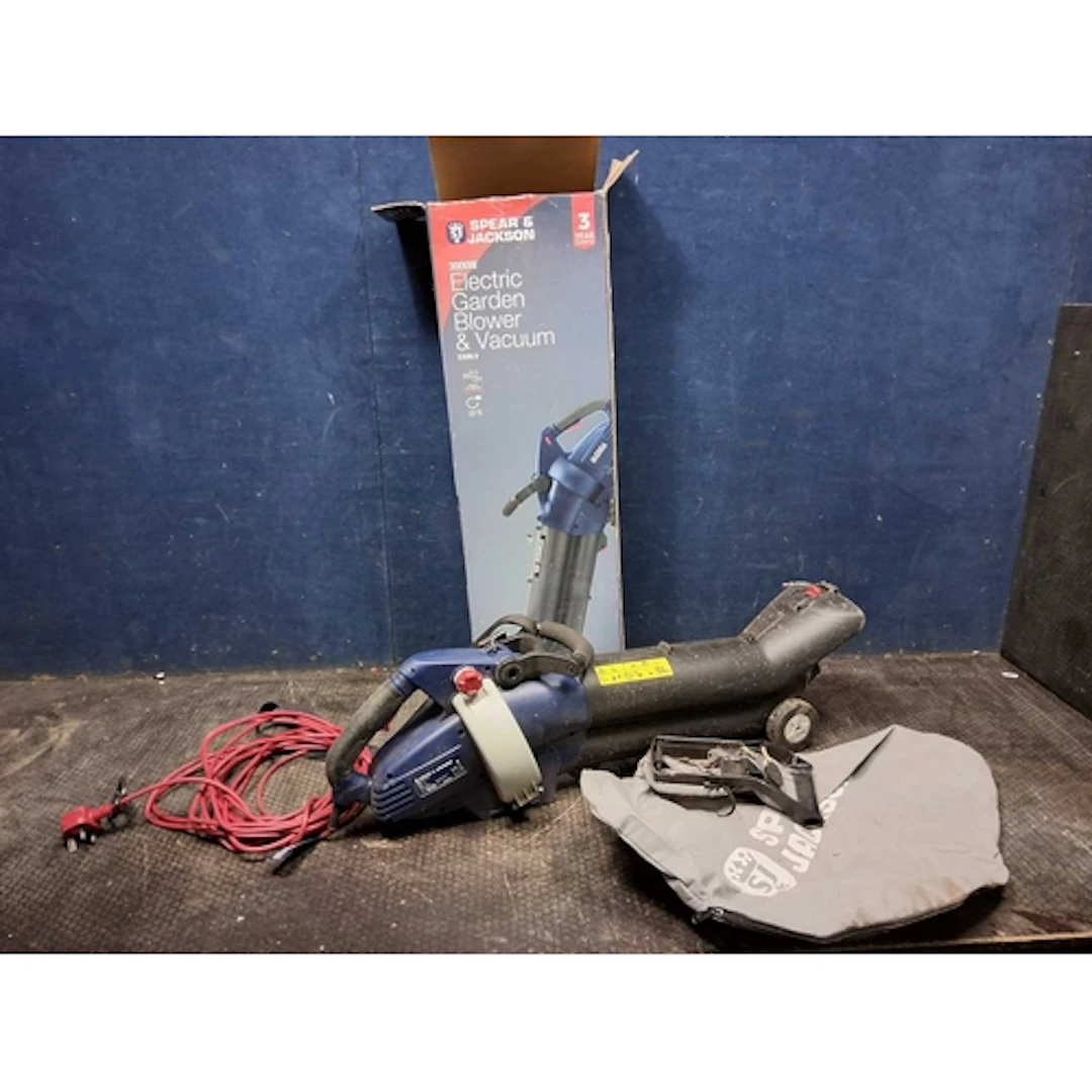 A SPEAR & JACKSON GY8900 ELECTRIC GARDEN BLOWER VAC with...