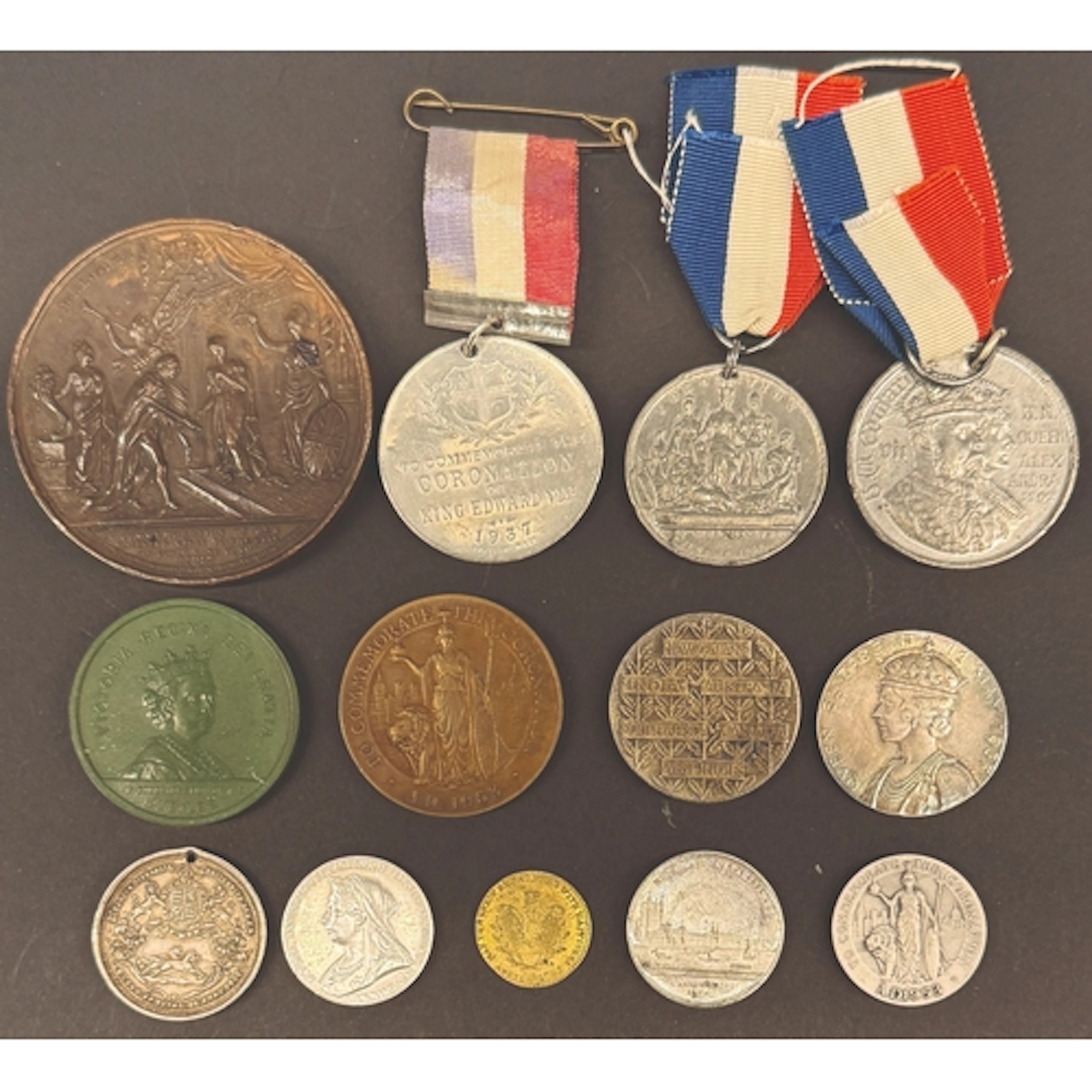 A group of 13 British Royal commemorative medals, mainly Cor...