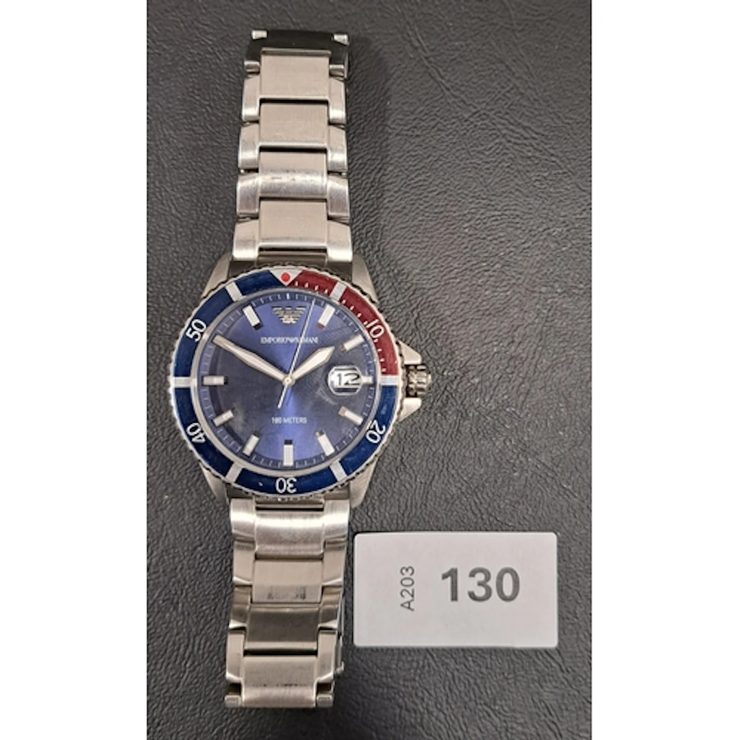 EMPORIO ARAMANI WRTISTWATCH WITH STAINLESS STEEL BRACELET th...