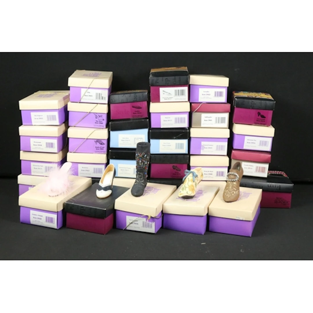 Collection of boxed Just the Right Shoe models, comprising a...