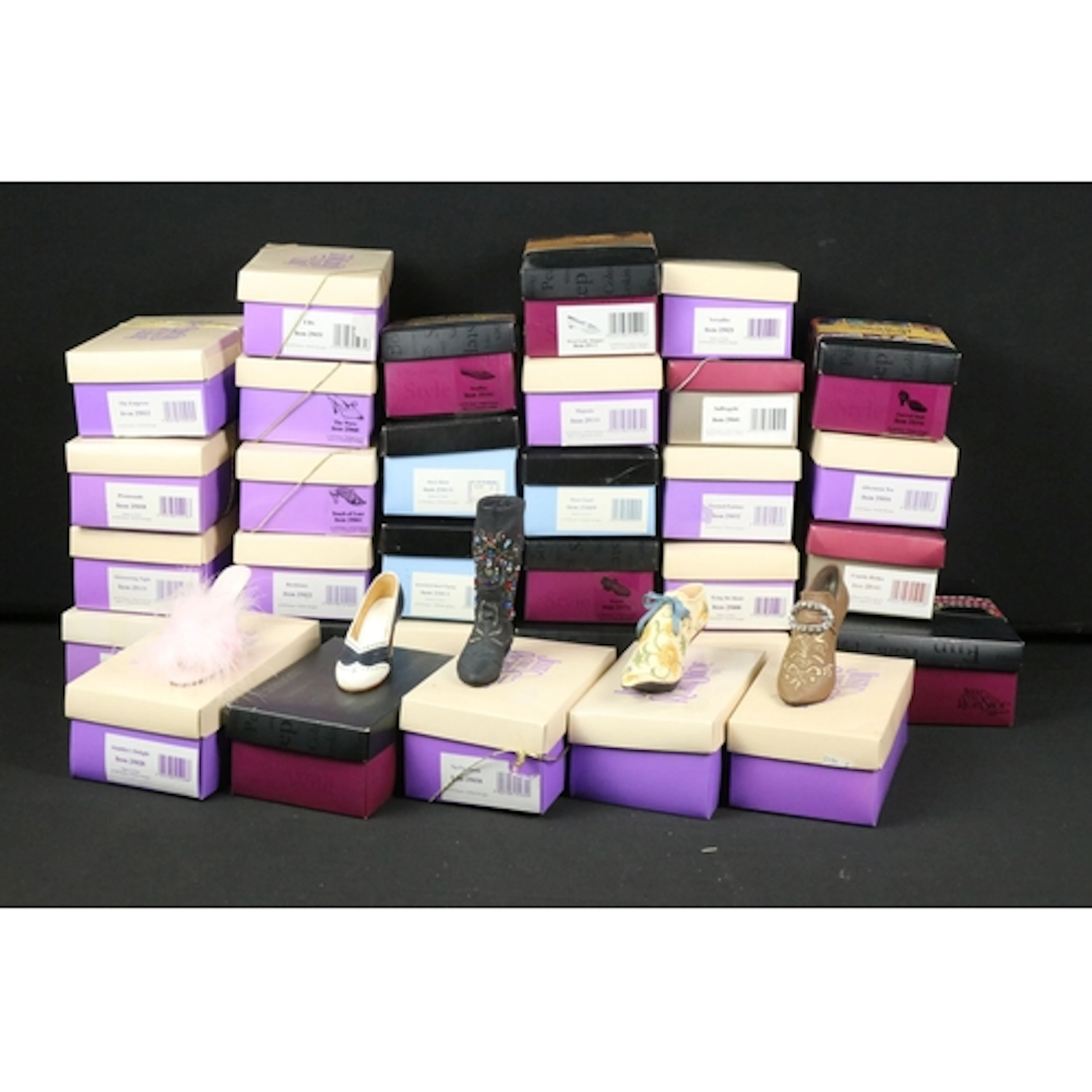 Collection of boxed Just the Right Shoe models, comprising a...
