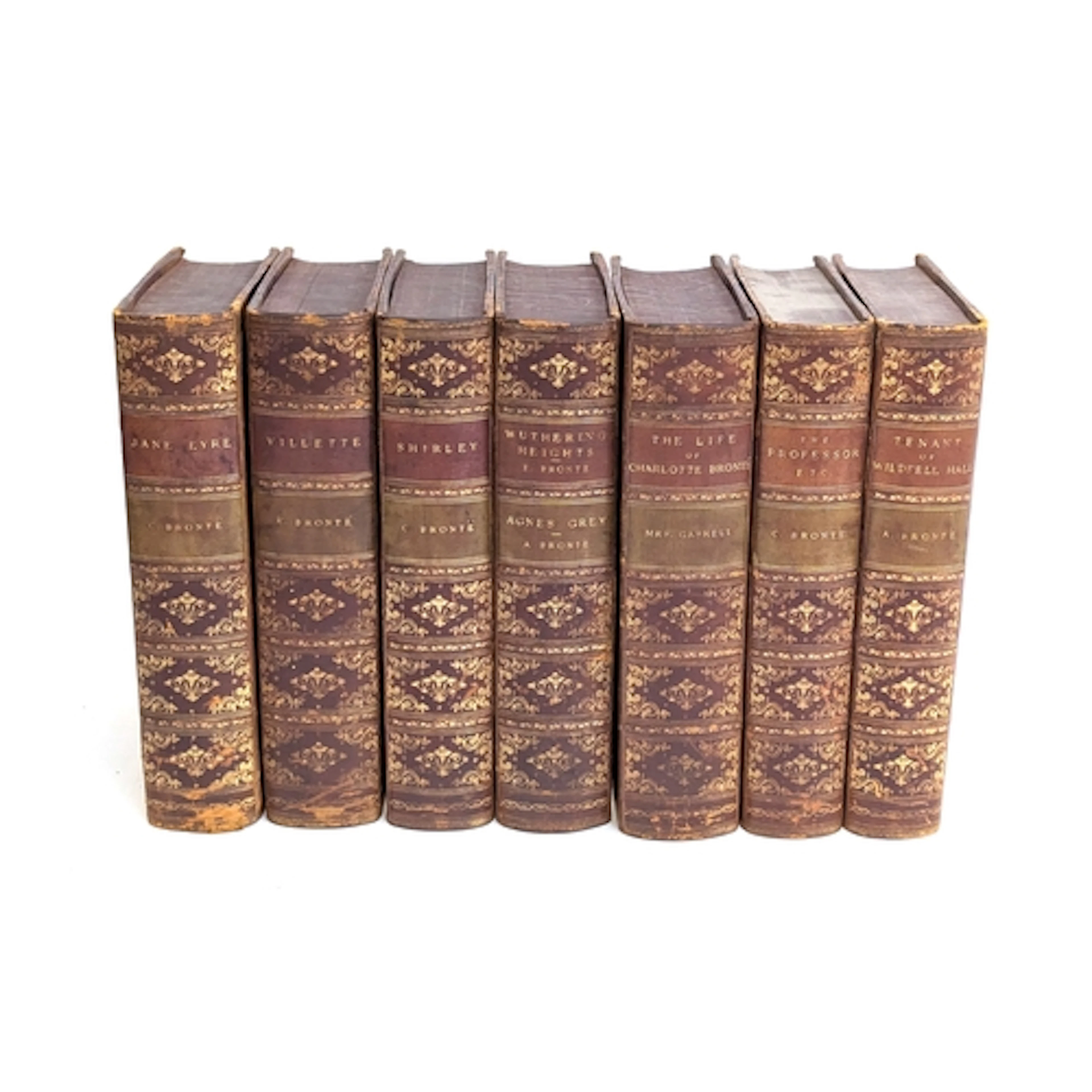 BINDINGS, THE BRONTES. Seven uniformly bound vols. of 'The H...
