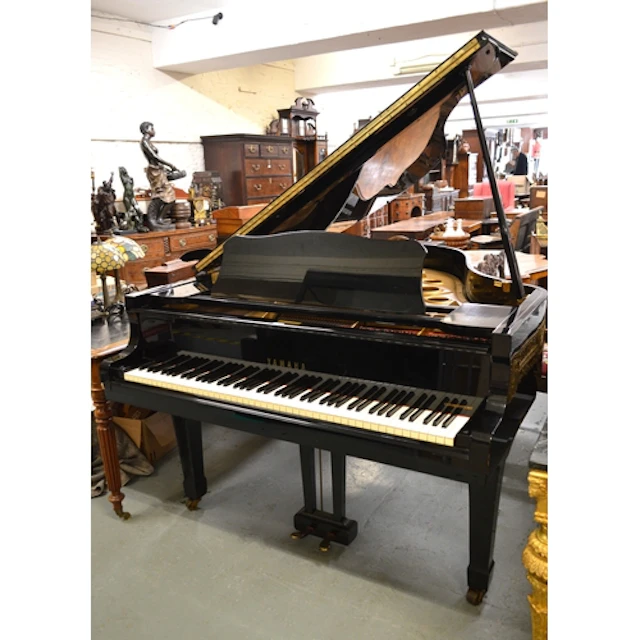 Yamaha C3 grand piano, serial number 1423011, retailed by Ha...