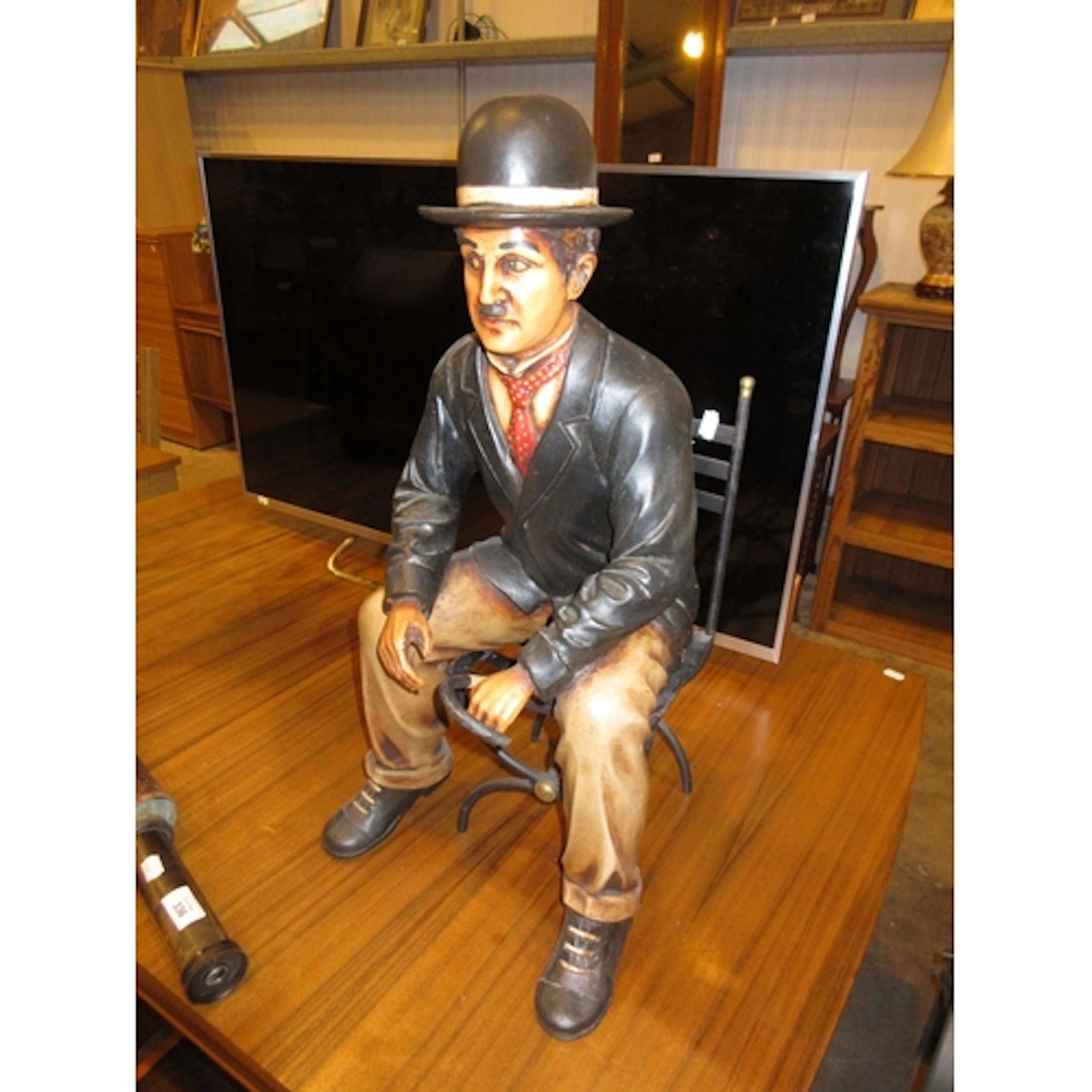 Charlie Chaplin Seated Figure, 62cm