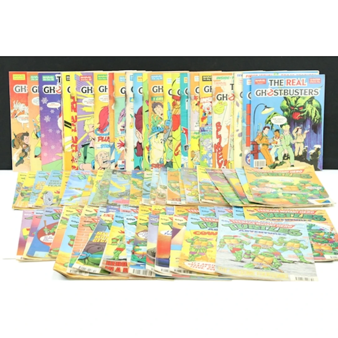 Comics - Around 50 Marvel Teenage Mutant Hero Turtles comics...
