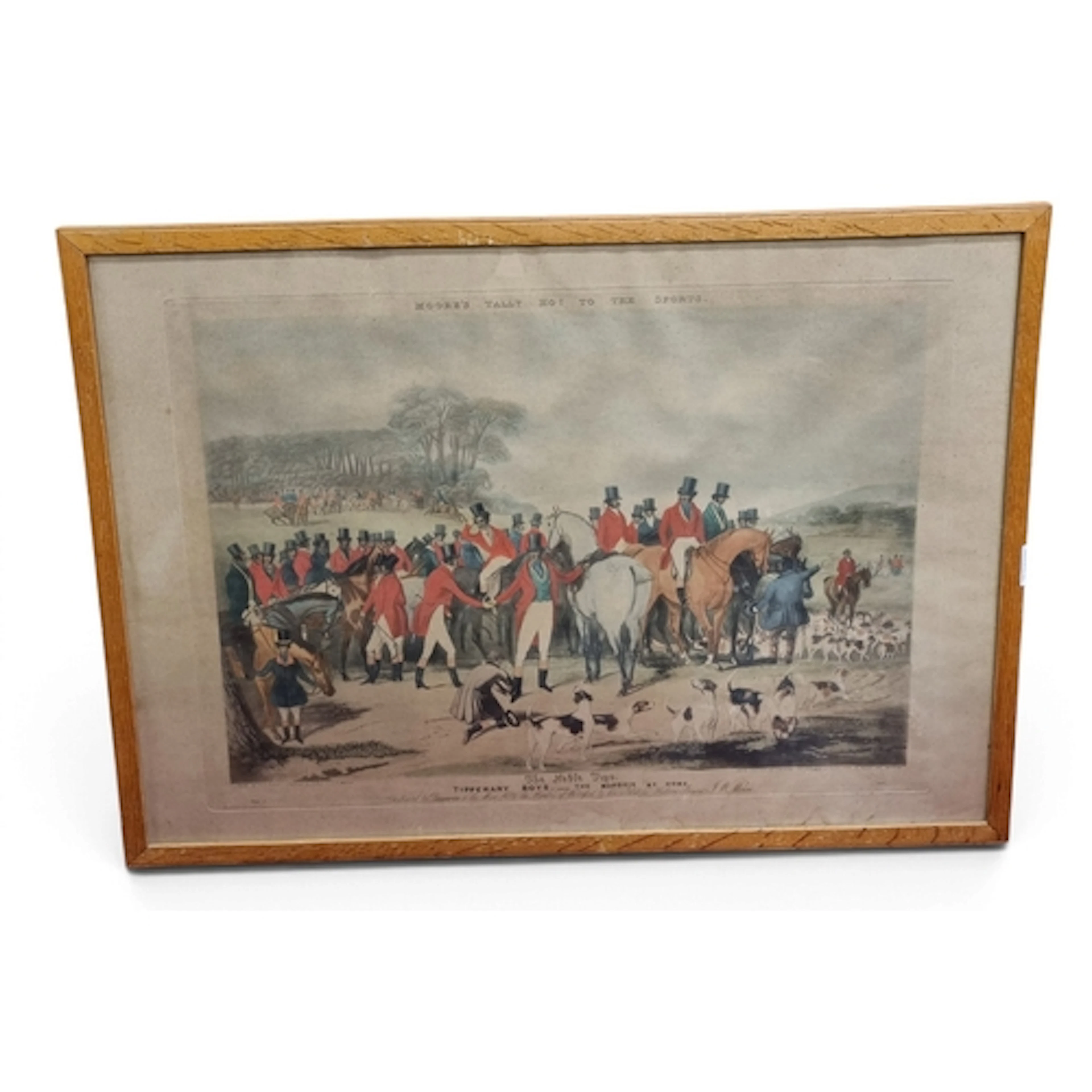 A good set of four 19th Century coloured Prints Moore's Tall...