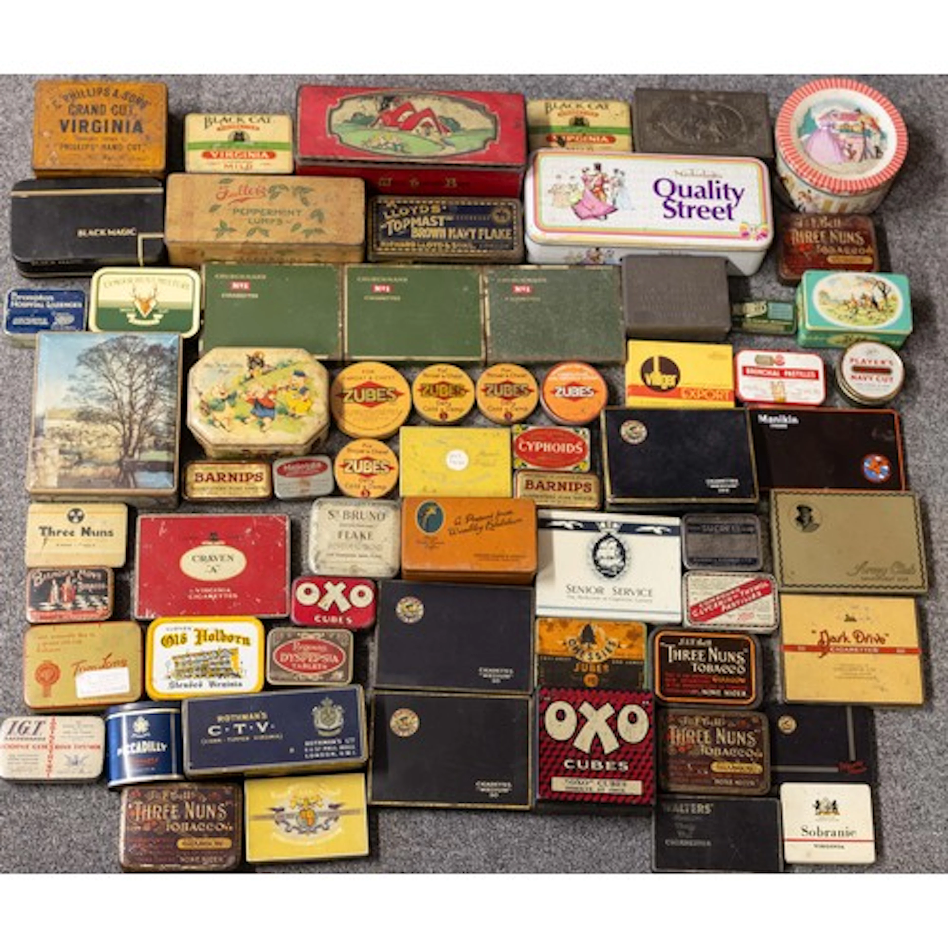Collection of Vintage Tins to include: Tobacco: Lloyds Topma...