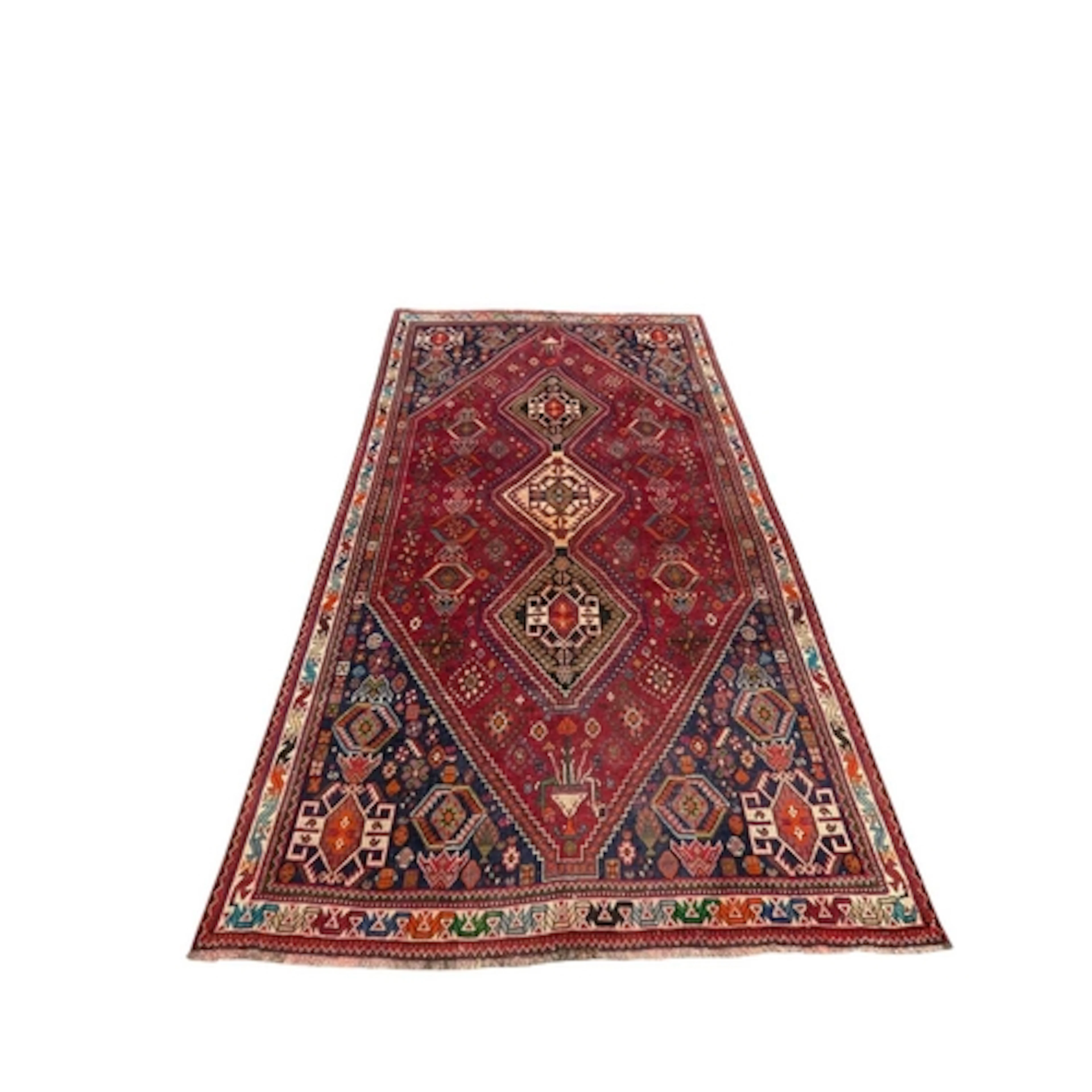 A vintage 20th century South West Persian Qashai carpet floo...