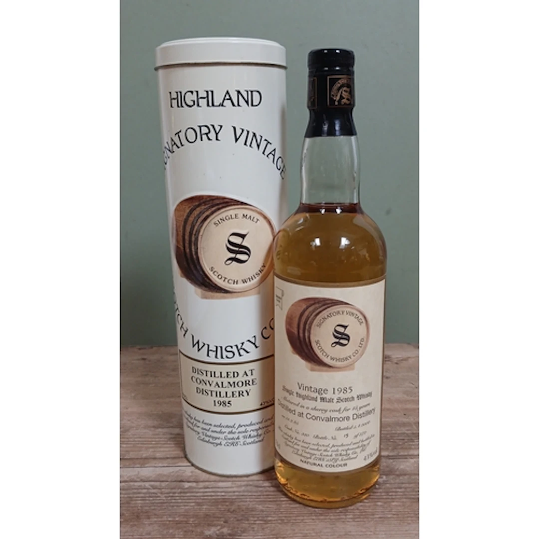 Highland Signatory Vintage Convalmore 1985 distilled 13.2.85...
