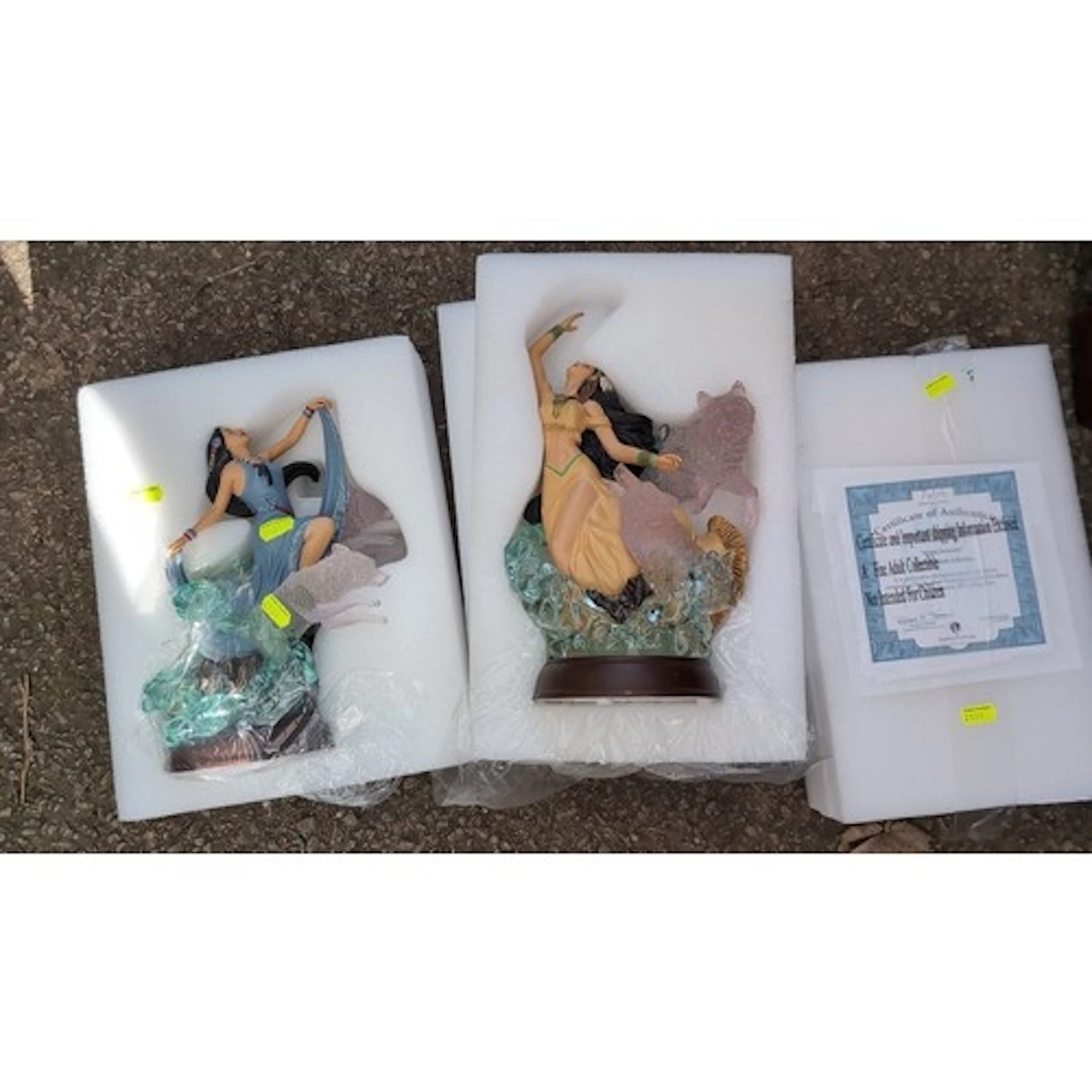 A pair of limited-edition Bradford Exchange Native American-...