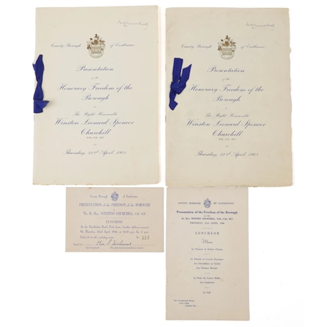 Of military interest, Winston Churchill - Two Presentation o...