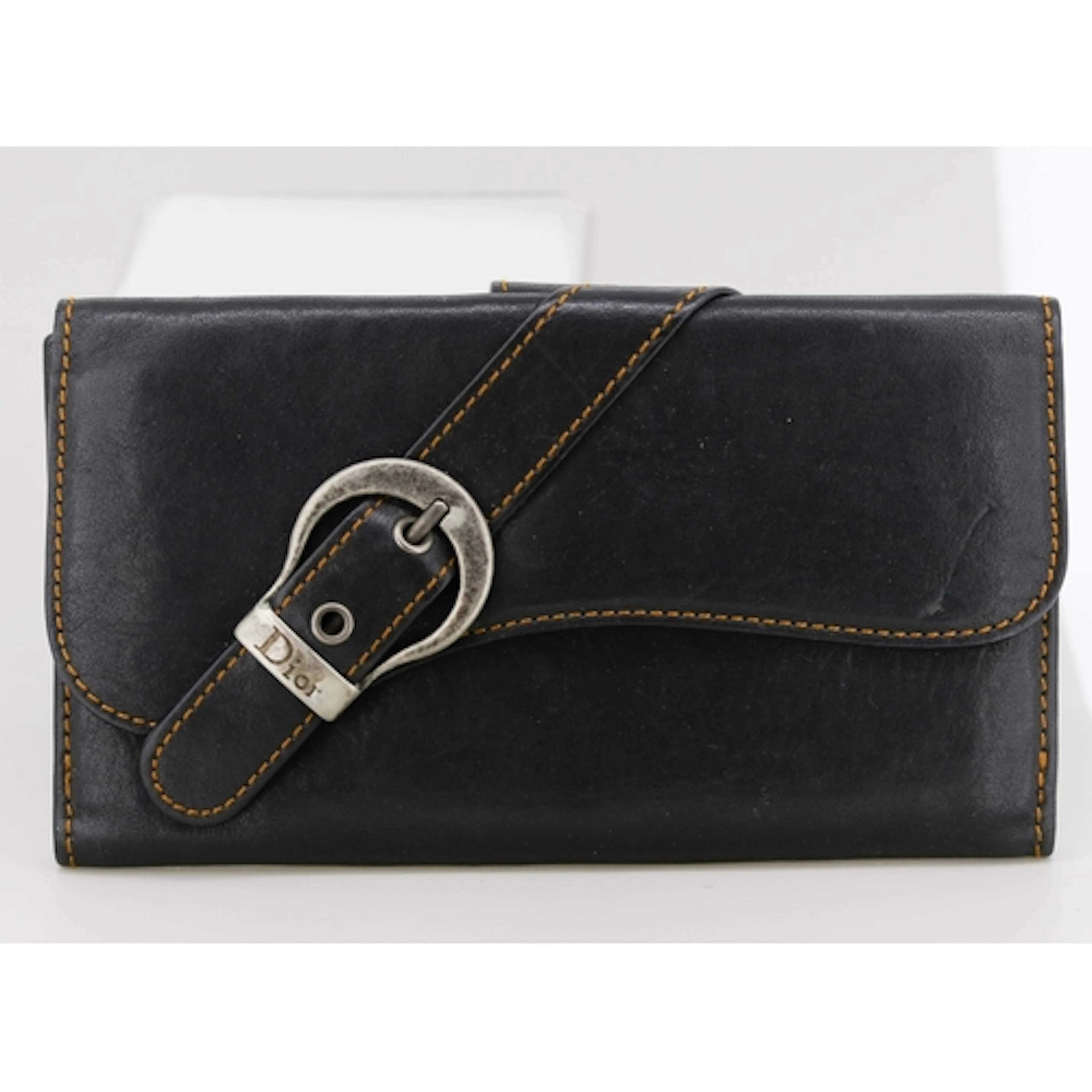 Matching Vintage Christina Dior Gaucho Saddle Black Leather ...