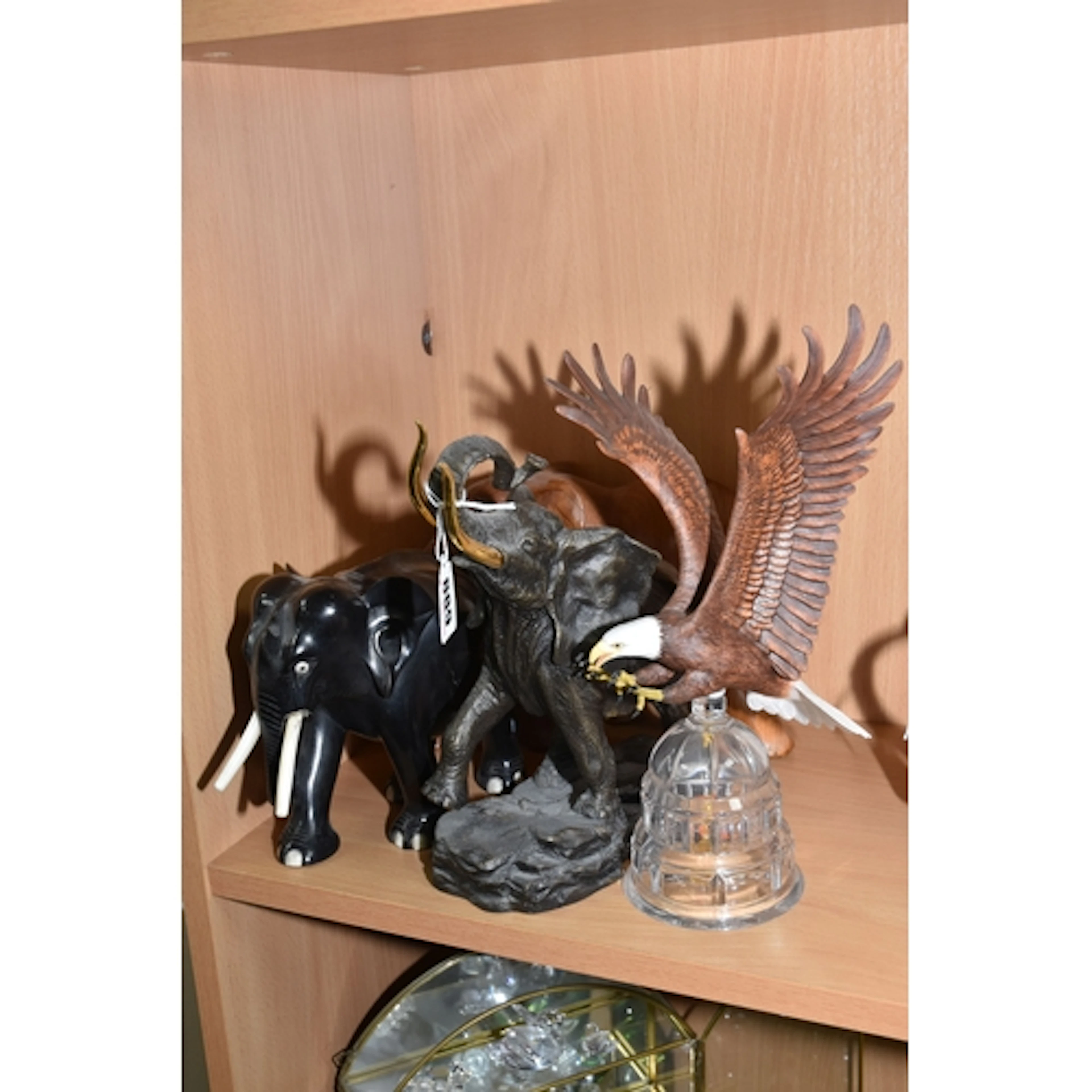 A GROUP OF ANIMAL FIGURES, comprising The Franklin Mint 'Gia...