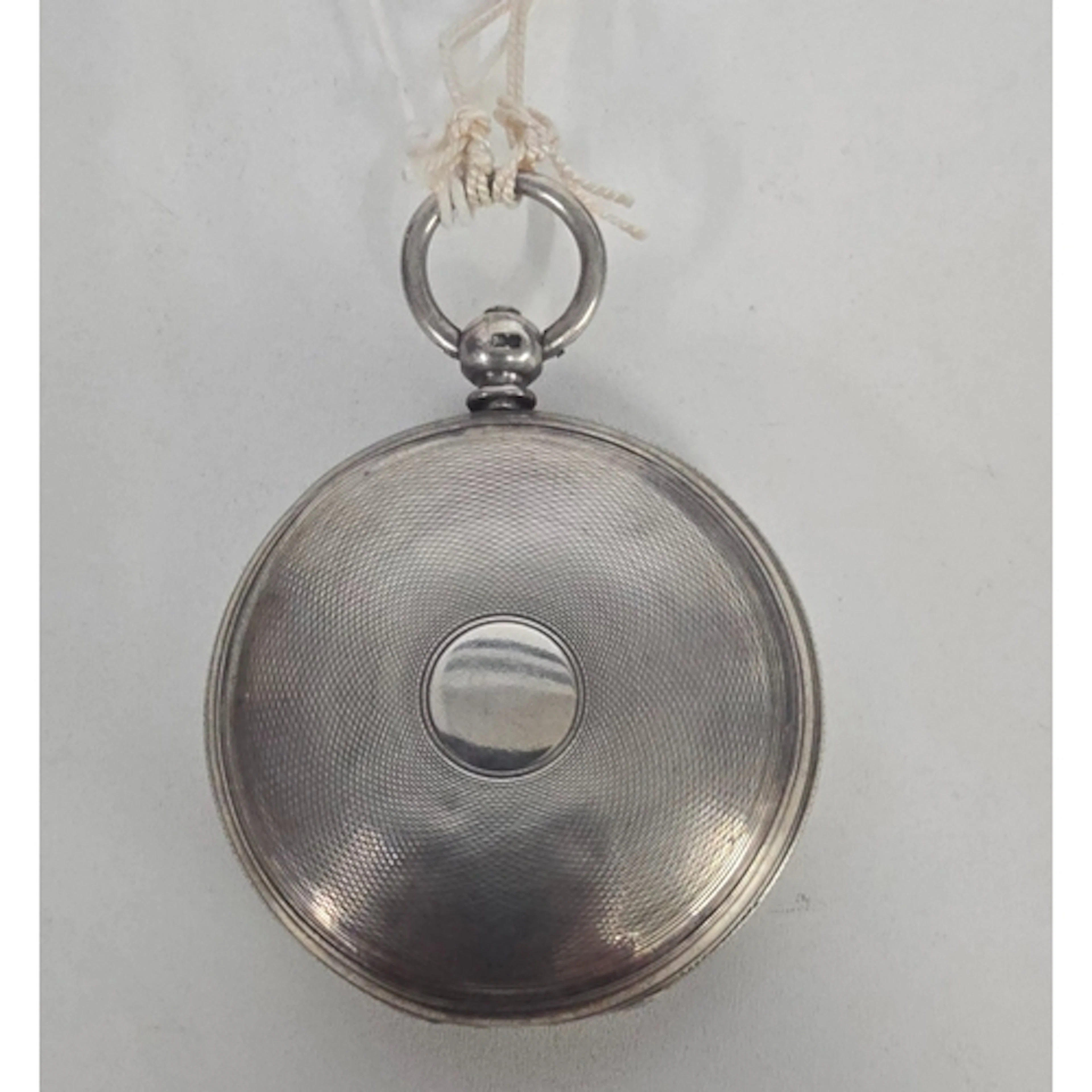 A silver cased key wind Hunter pocket watch by John Myers &a...