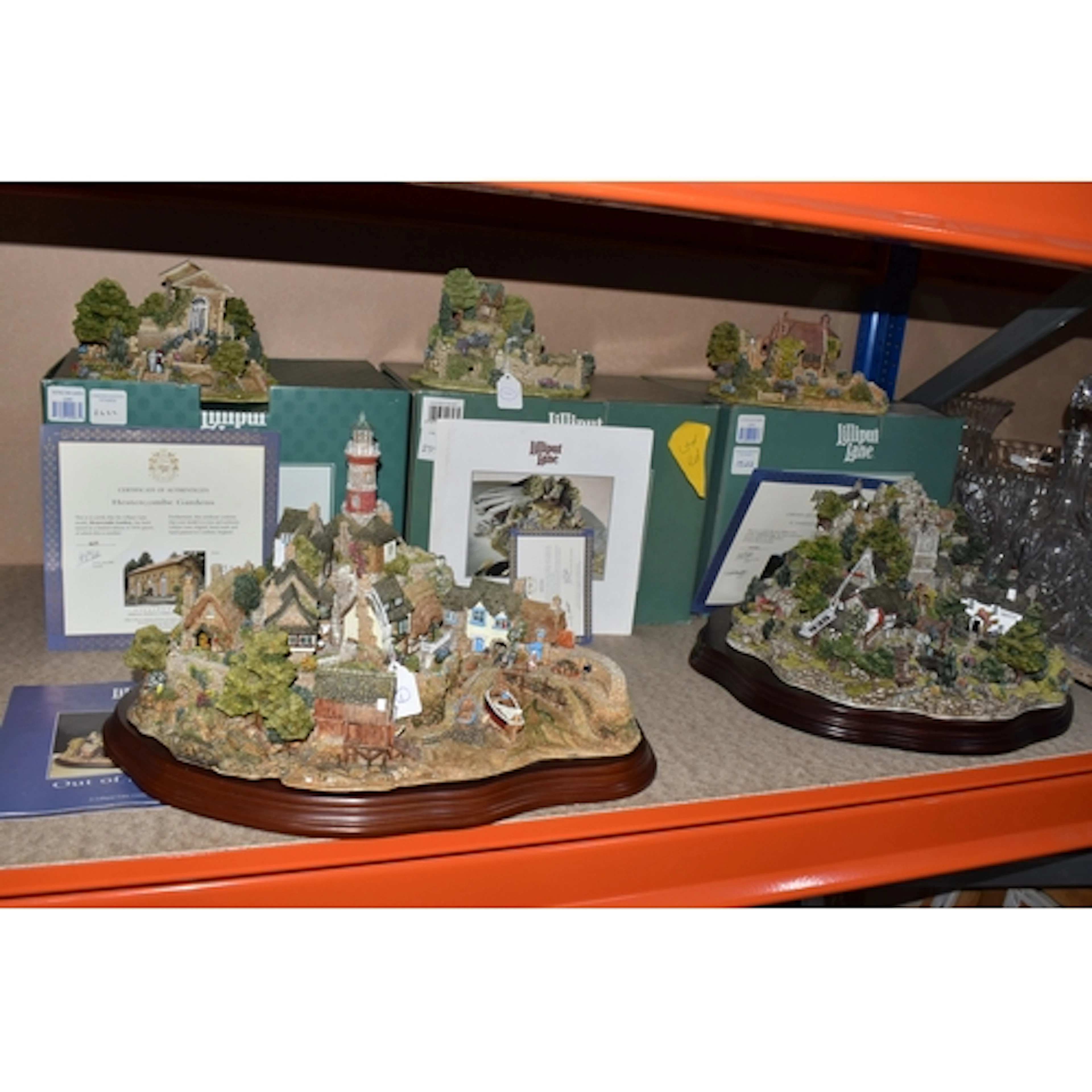 FIVE LIMITED EDITION LILLIPUT LANE SCULPTURES to include 'Ou...