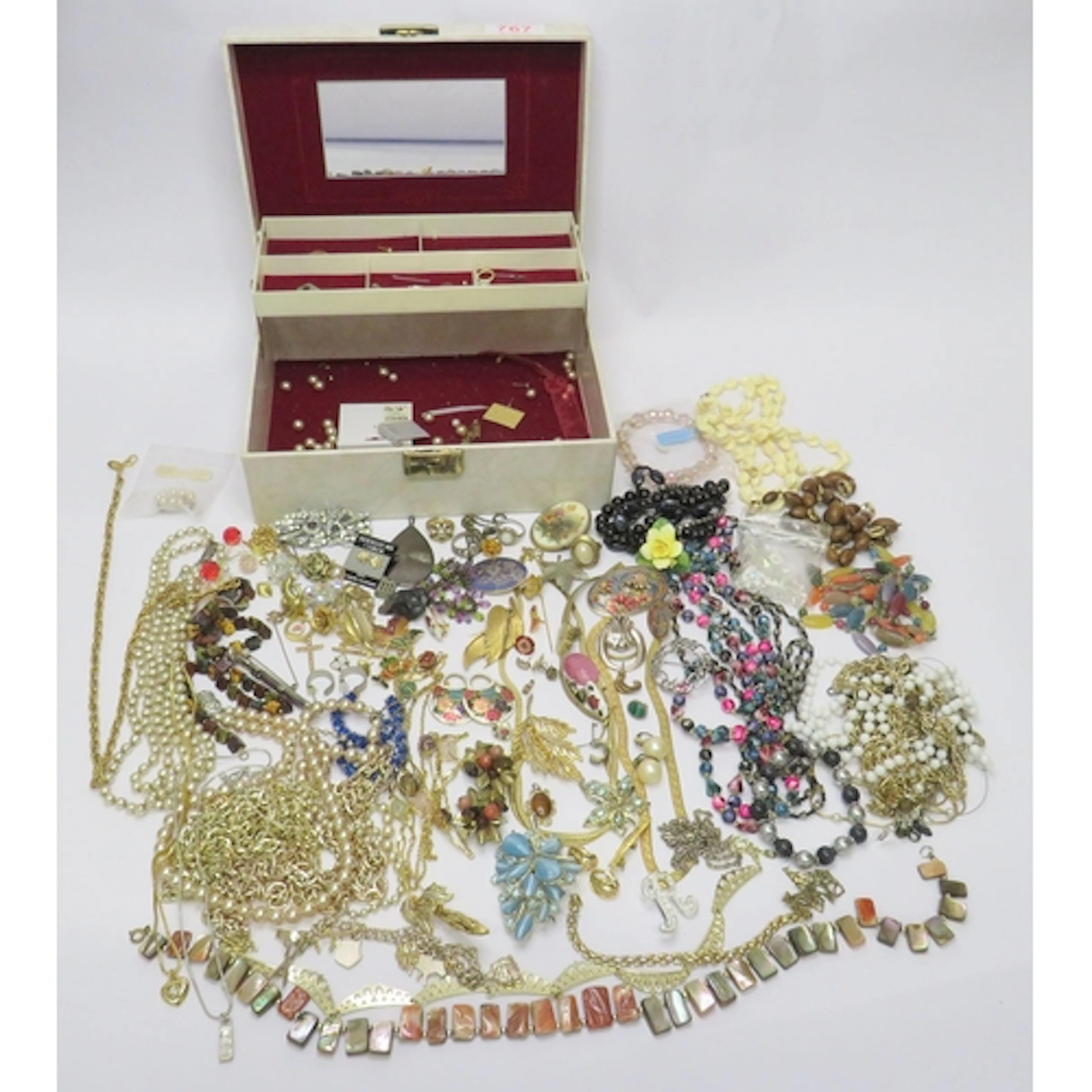 Costume Jewellery incl. 1980s gold tone necklaces, Pierre Ca...