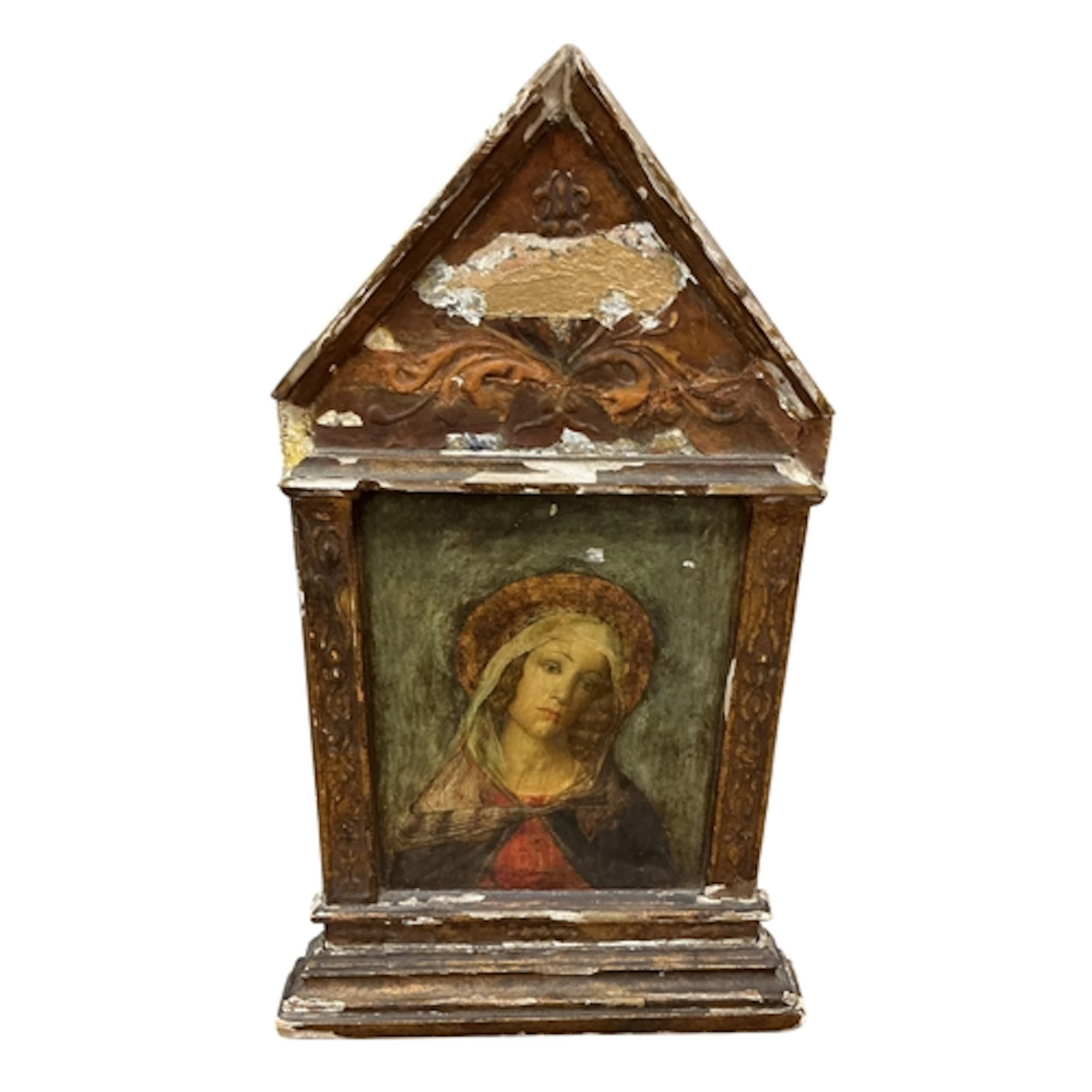 An Italian 18th century style overpainted icon of Mary Magda...