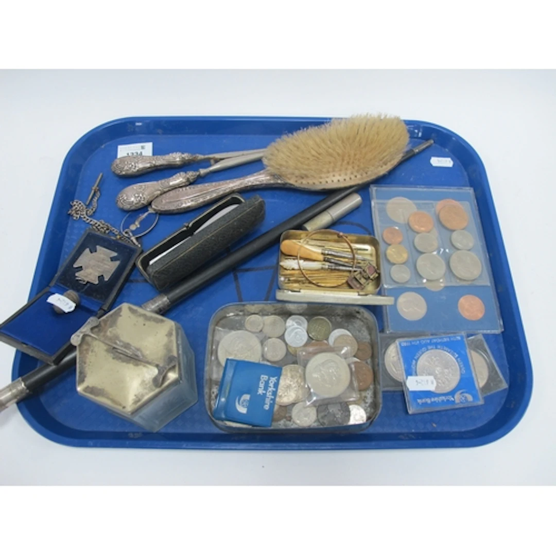 Silver and Collectables, comprising cased "Sunday School" st...