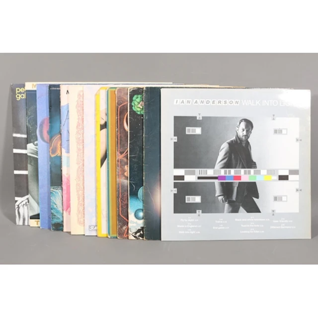 Mixed vinyl records to include Steve Hillage, Ian Hunter, St...