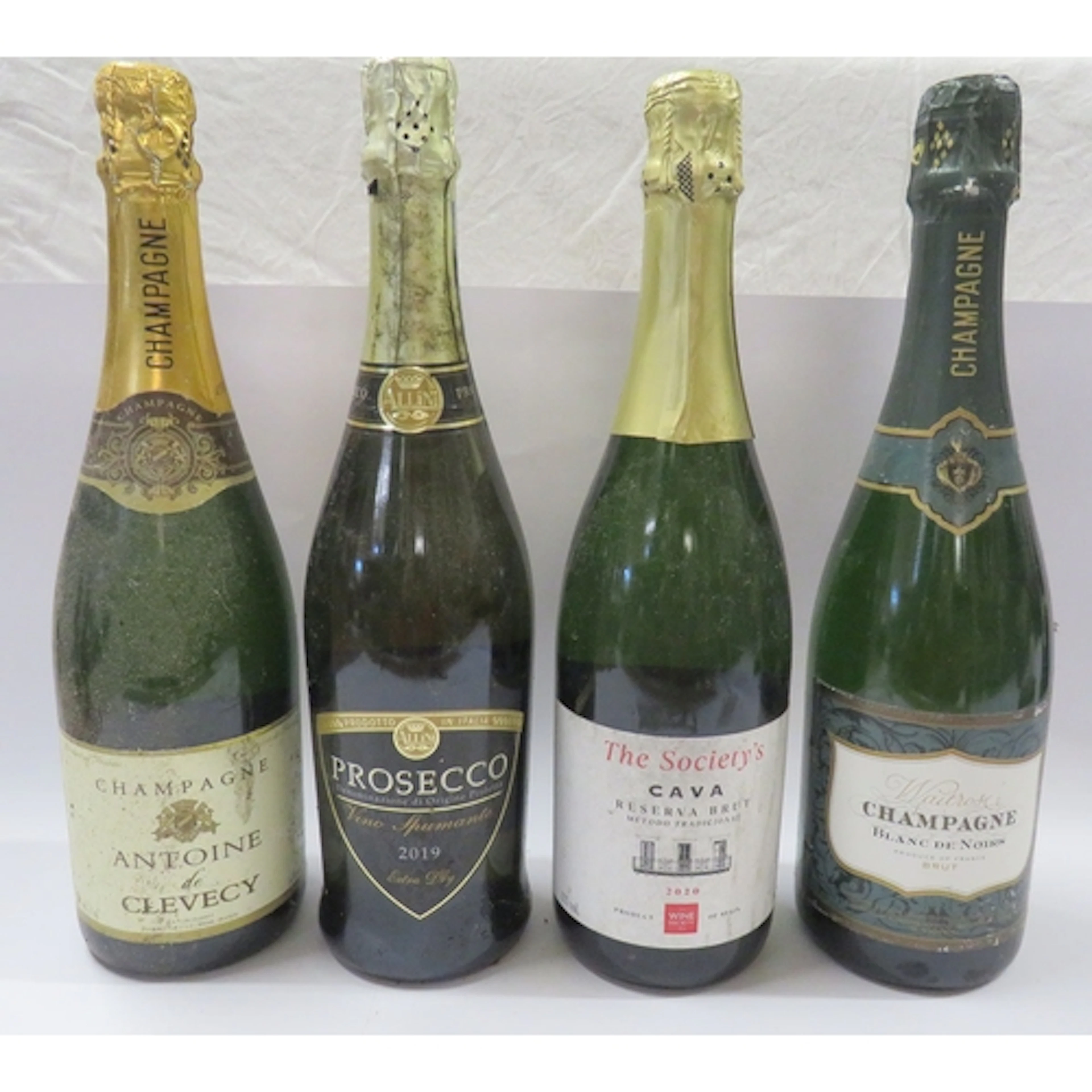 Prosecco 2019 Extra Dry, The Societies Cava 2020, Antoine De...