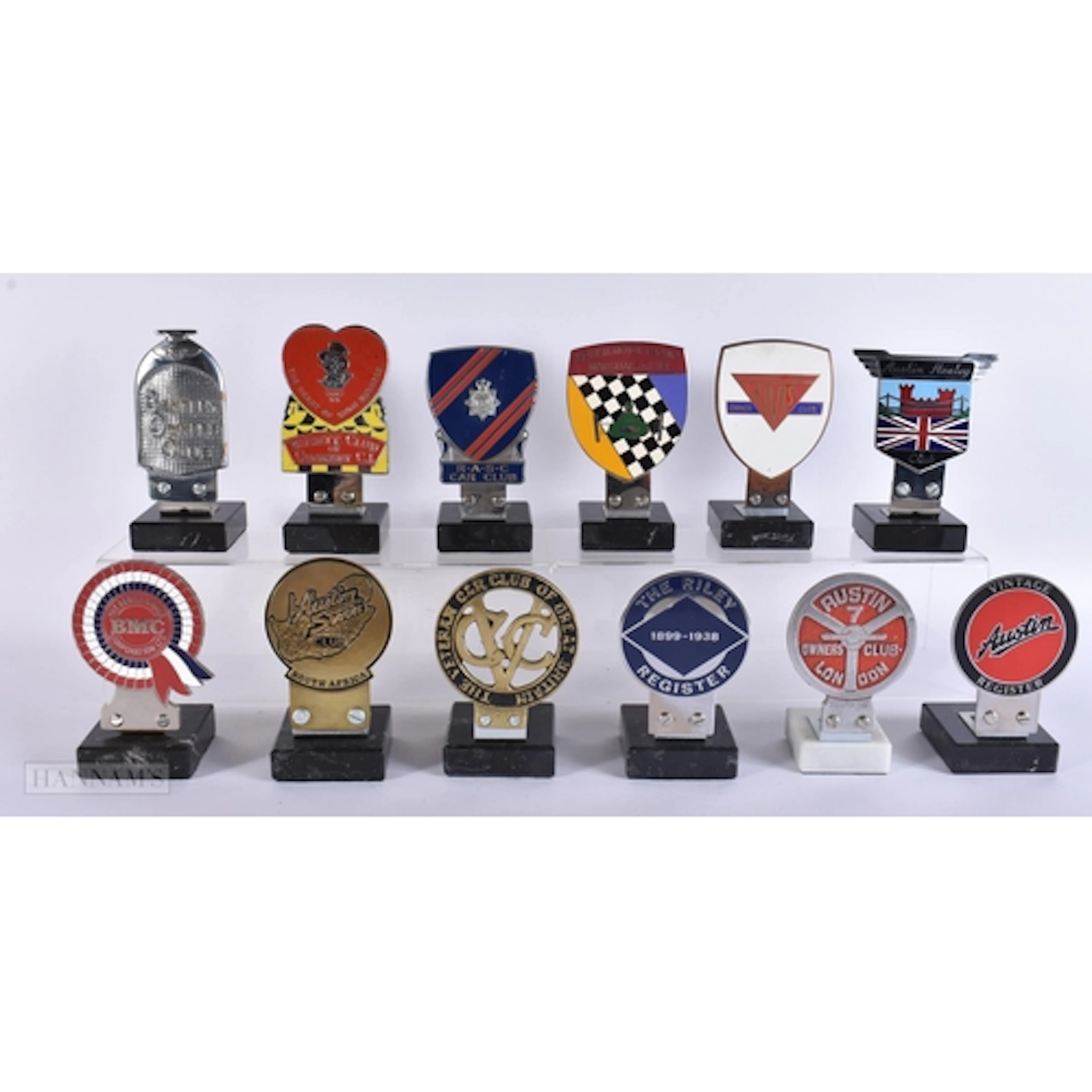 A COLLECTION OF TWELVE ENAMELLED TOURING CLUB BADGES includi...