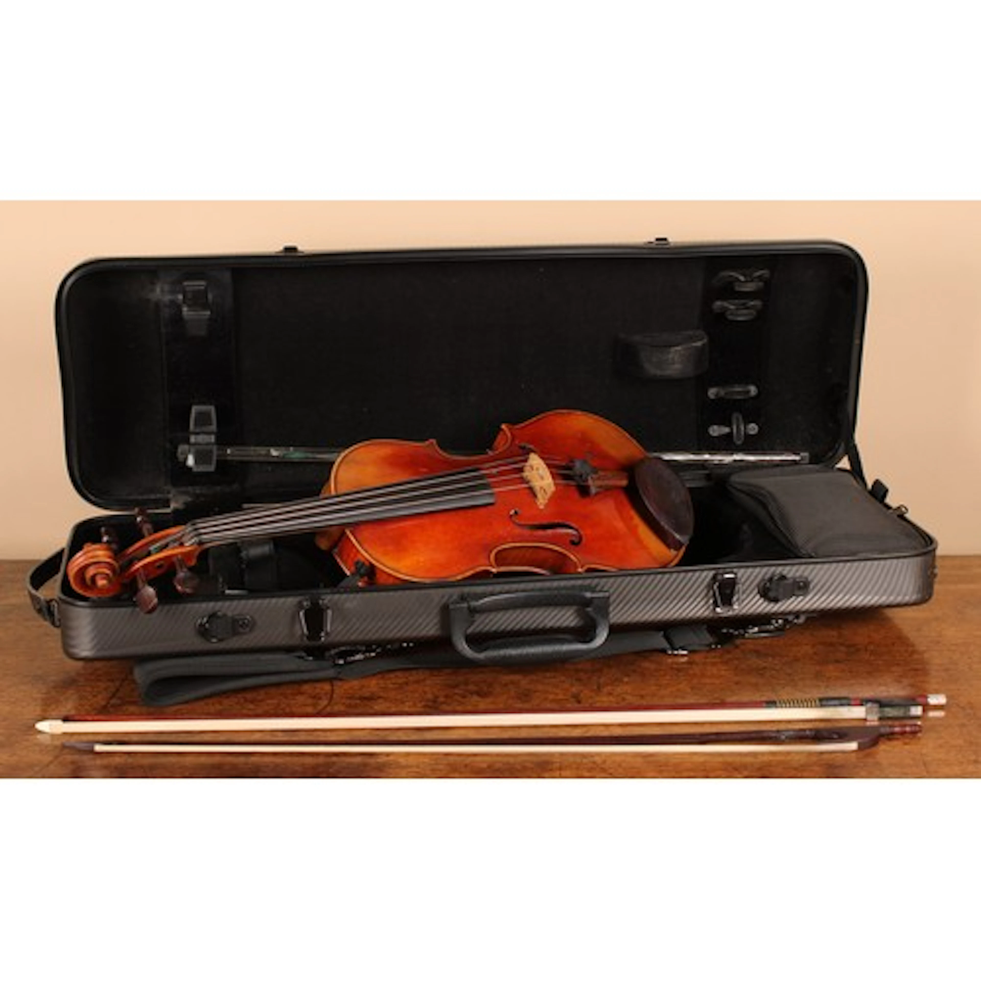 A violin, two-piece back, label inscribed Jay Haide, Special...