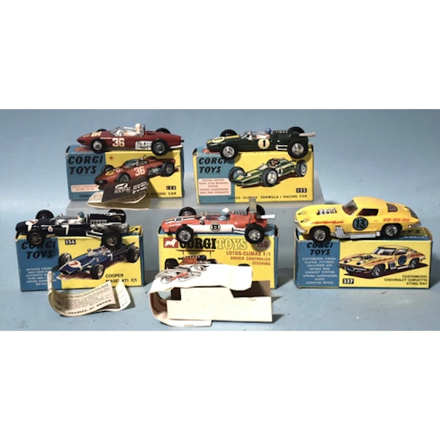 Corgi Toys, Racing Cars, 154 Ferrari F1, 155 Lotus Climax, 1...
