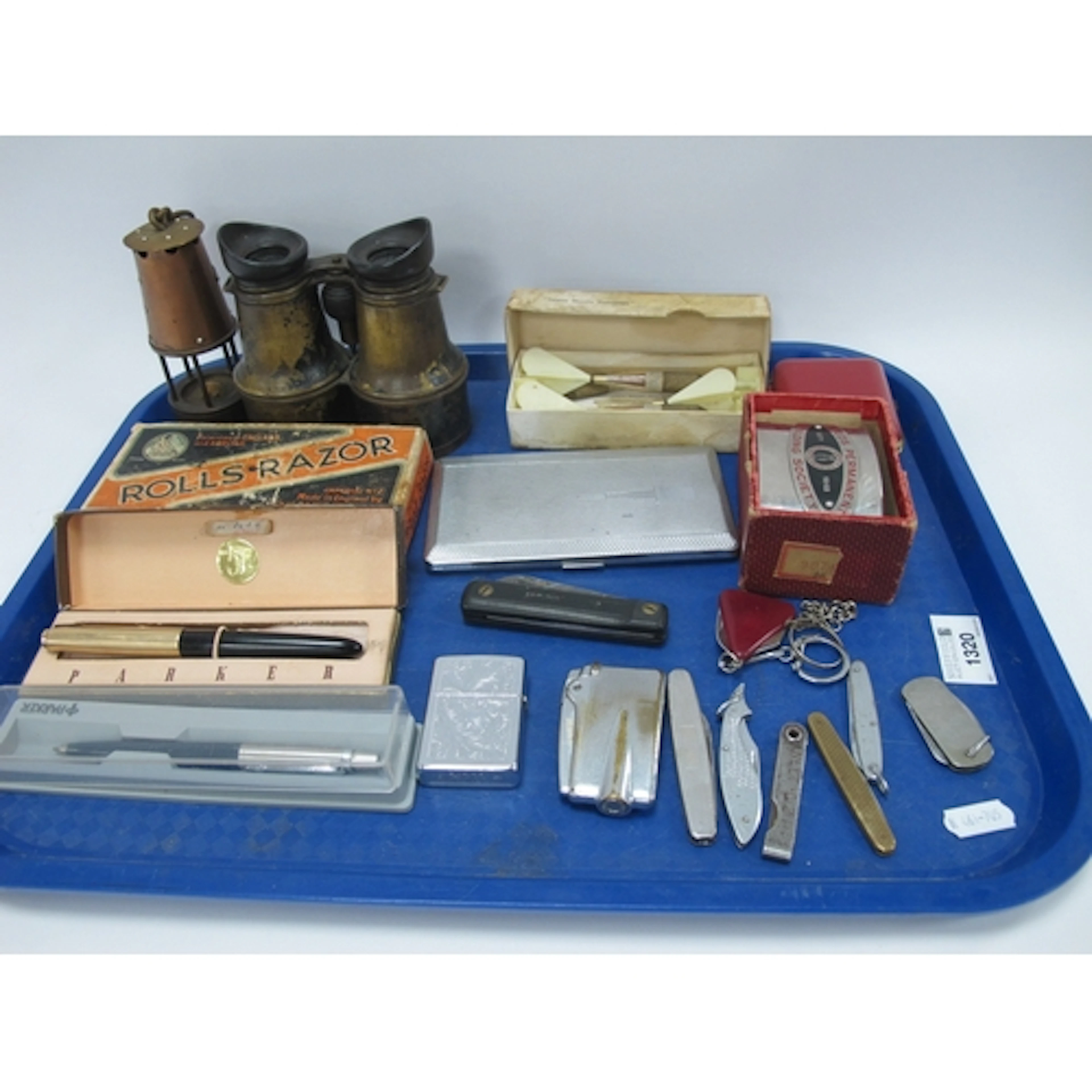 Parker '51' Ink Pen and Biro, Zippo branded P.A and Ronson l...