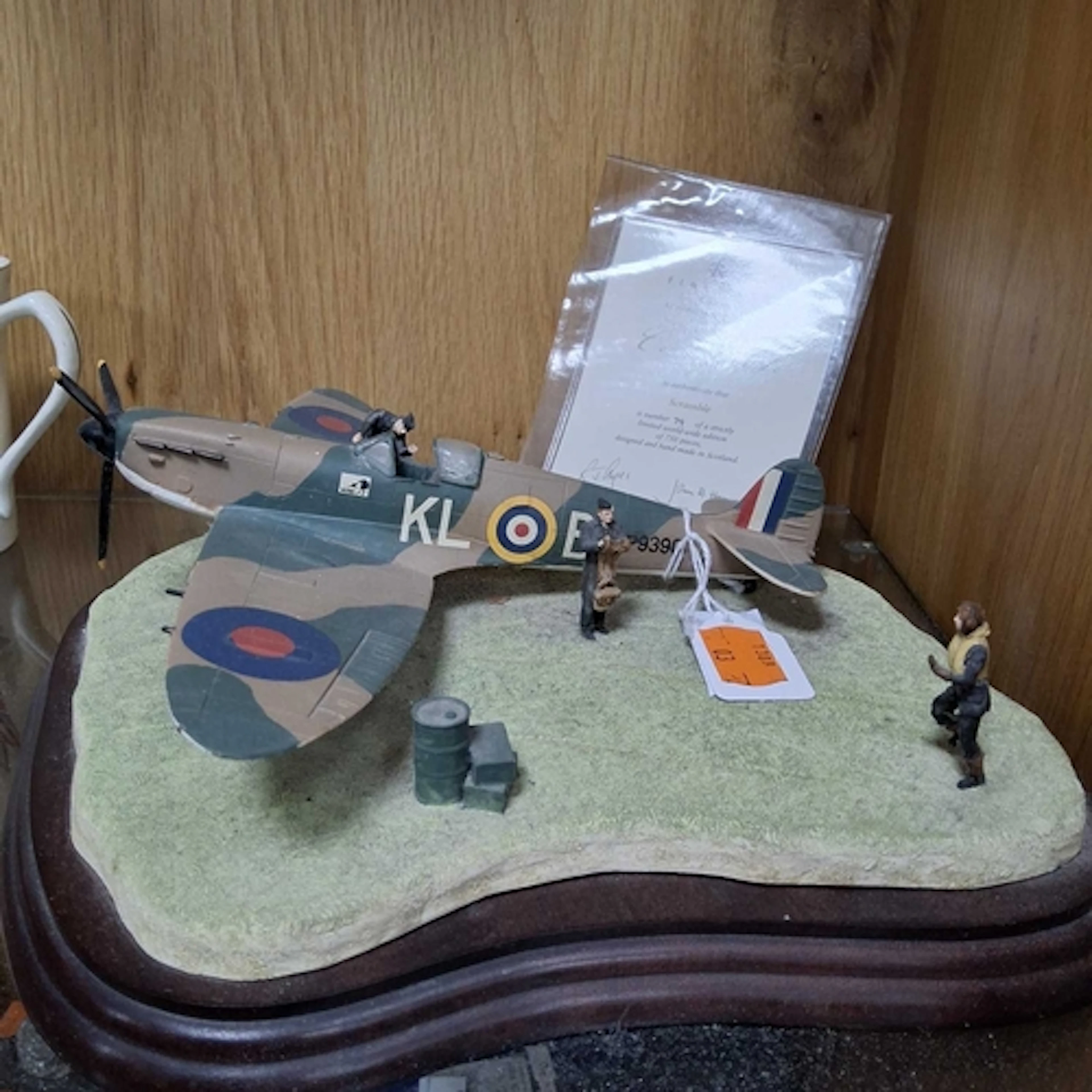 A LIMITED EDITION BORDER FINE ARTS SCULPTURE 'SCRAMBLE', fea...