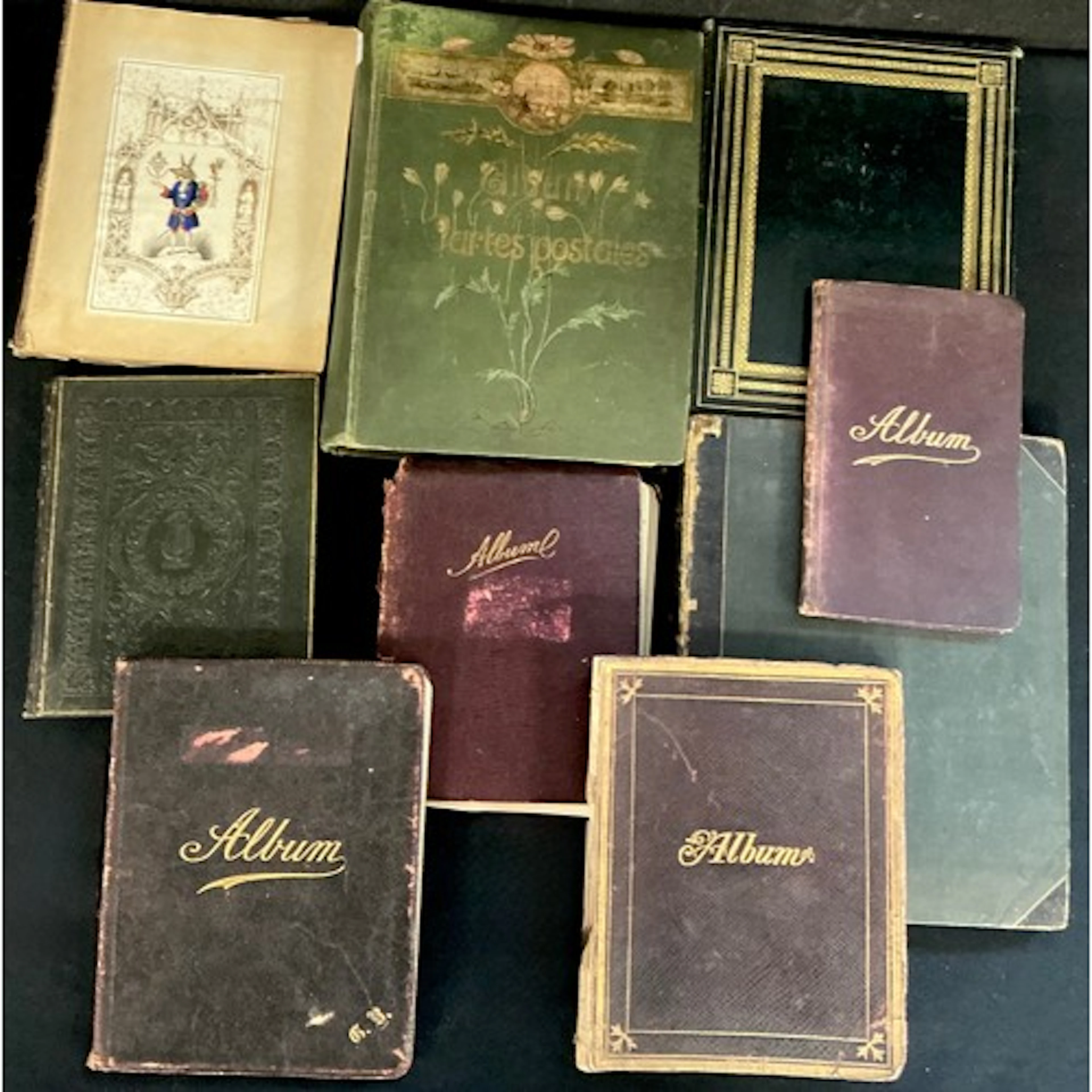 An early 20th century French postcard album, landscape, citi...