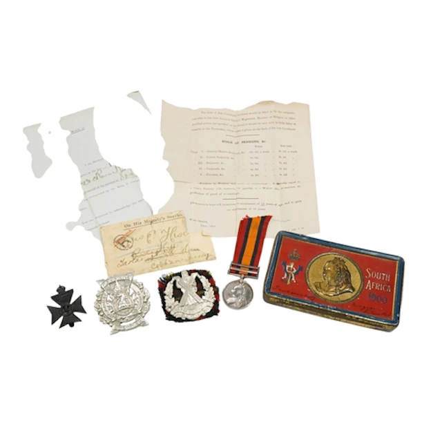 A Victoria Queen's South Africa medal, awarded to 5703 CPL. ...