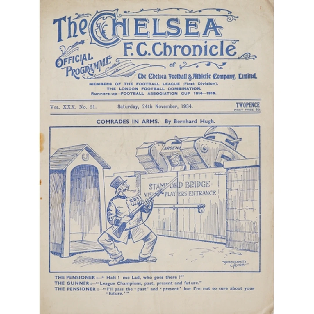 Chelsea F.C. Chronicle official football programme - Comrade...