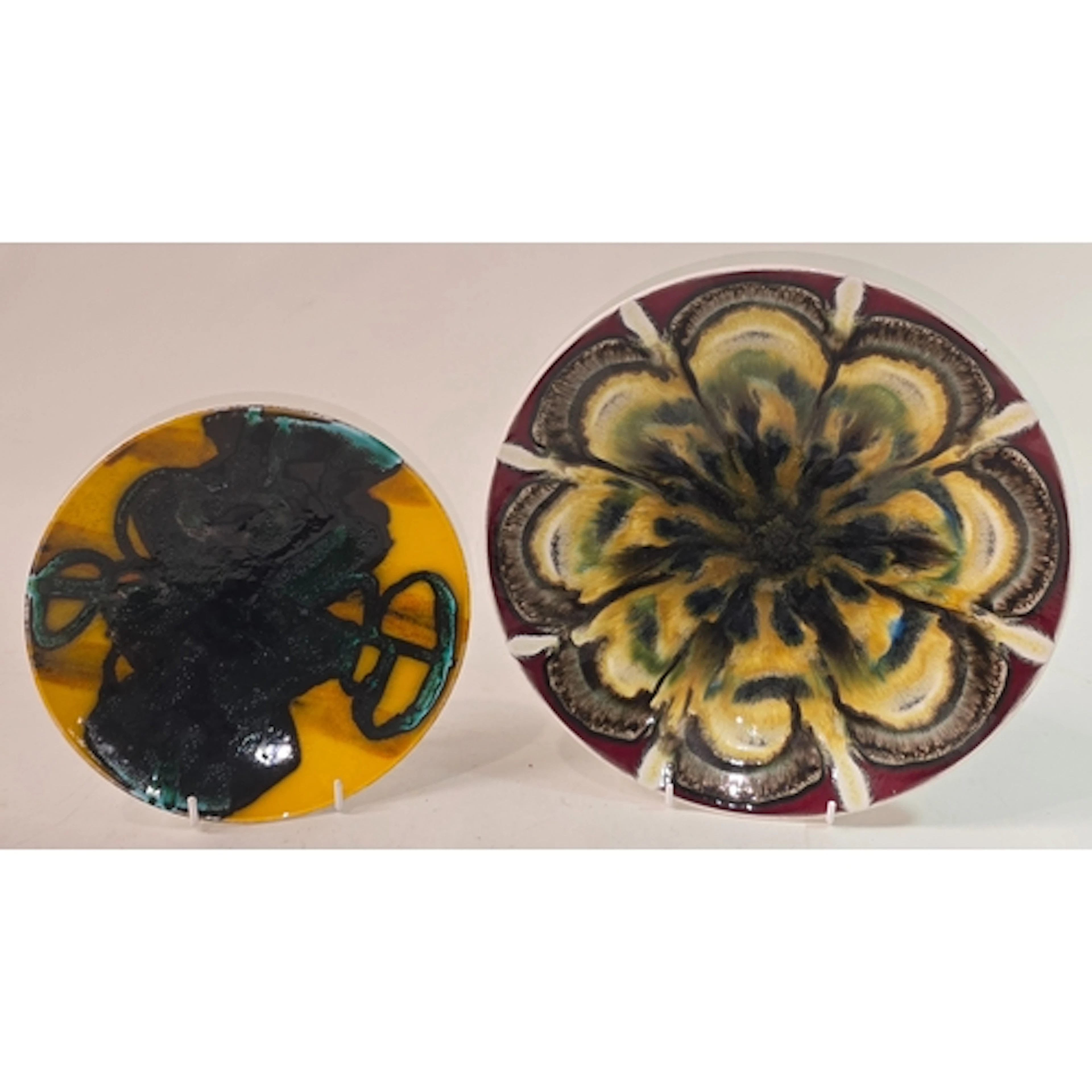 Poole Pottery shape 4 Delphis 10" plate decorated by Angela ...