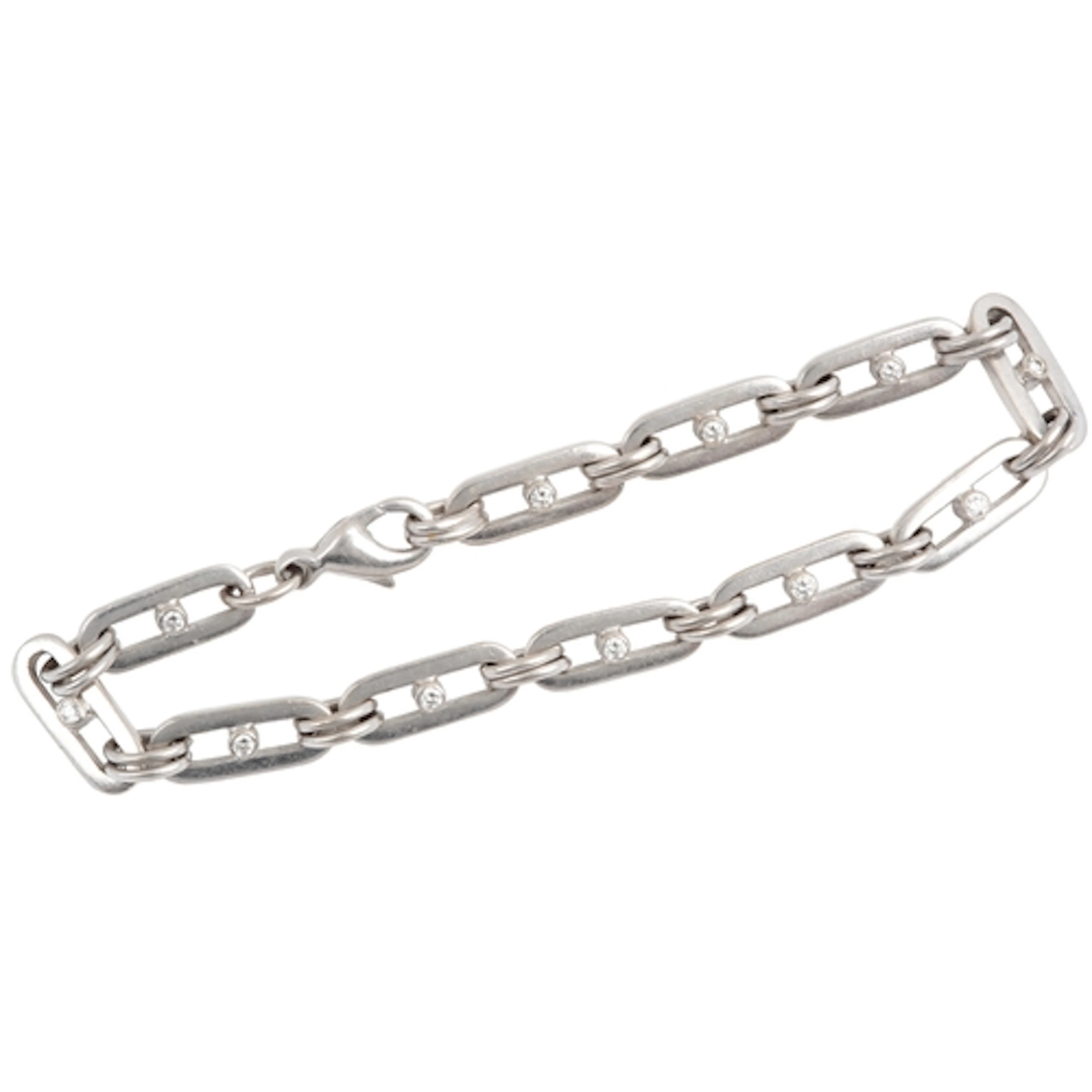 Cropp and Farr, an 18ct white gold and diamond bracelet, com...