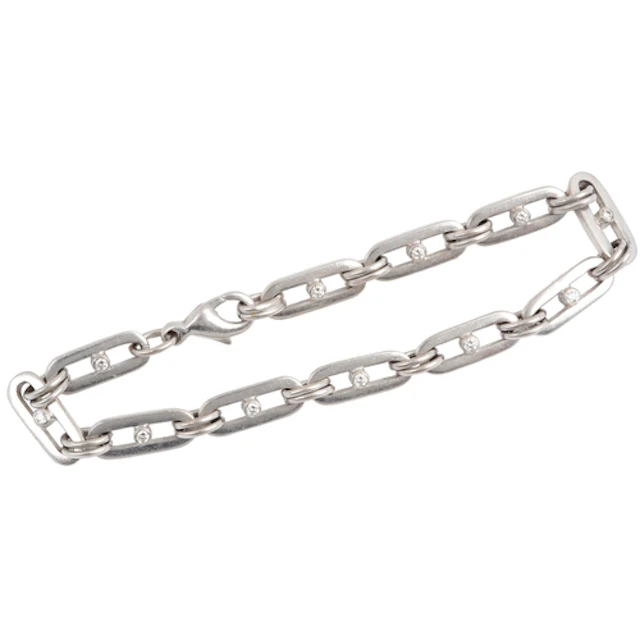 Cropp and Farr, an 18ct white gold and diamond bracelet, com...