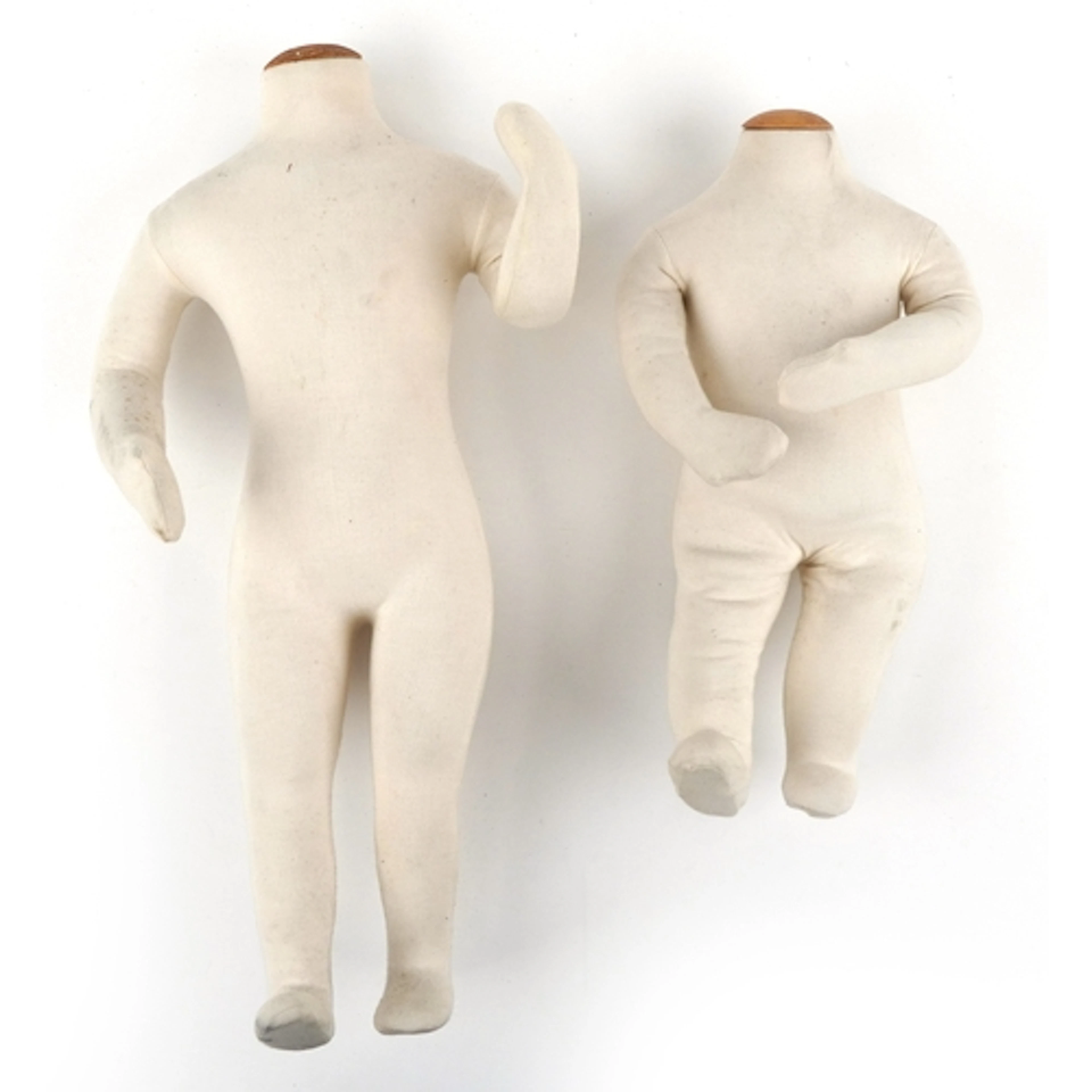 Two vintage child's clothing mannequins, 50cm high and 68cm ...
