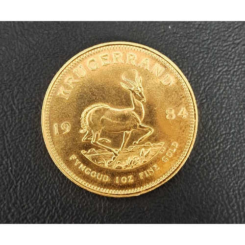 SOUTH AFRICA GOLD KRUGERRAND COIN dated 1984