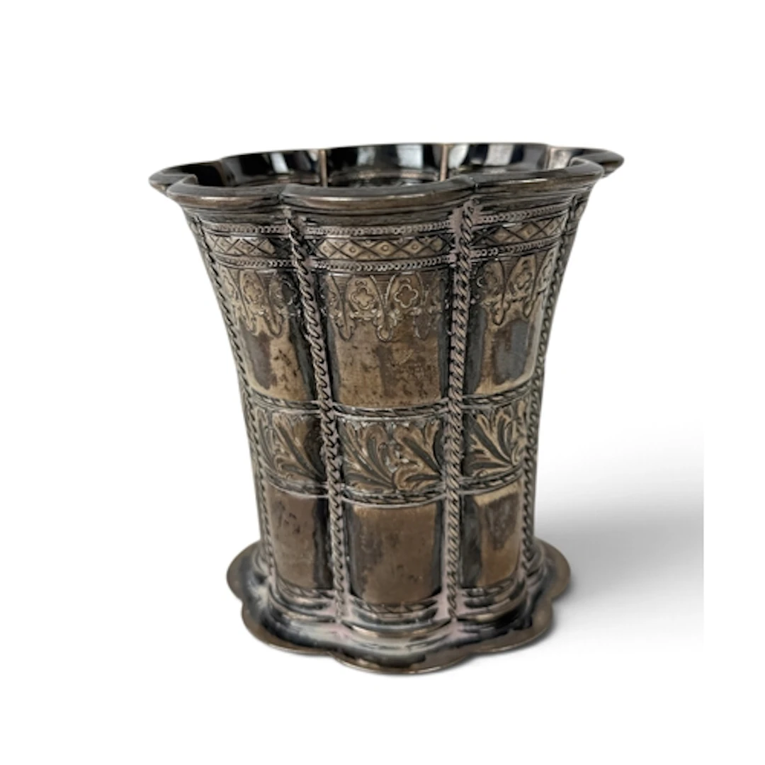 FRITZ. S. HEIMBURGER: A DANISH SILVER VASE, COPENHAGEN 1949 ...