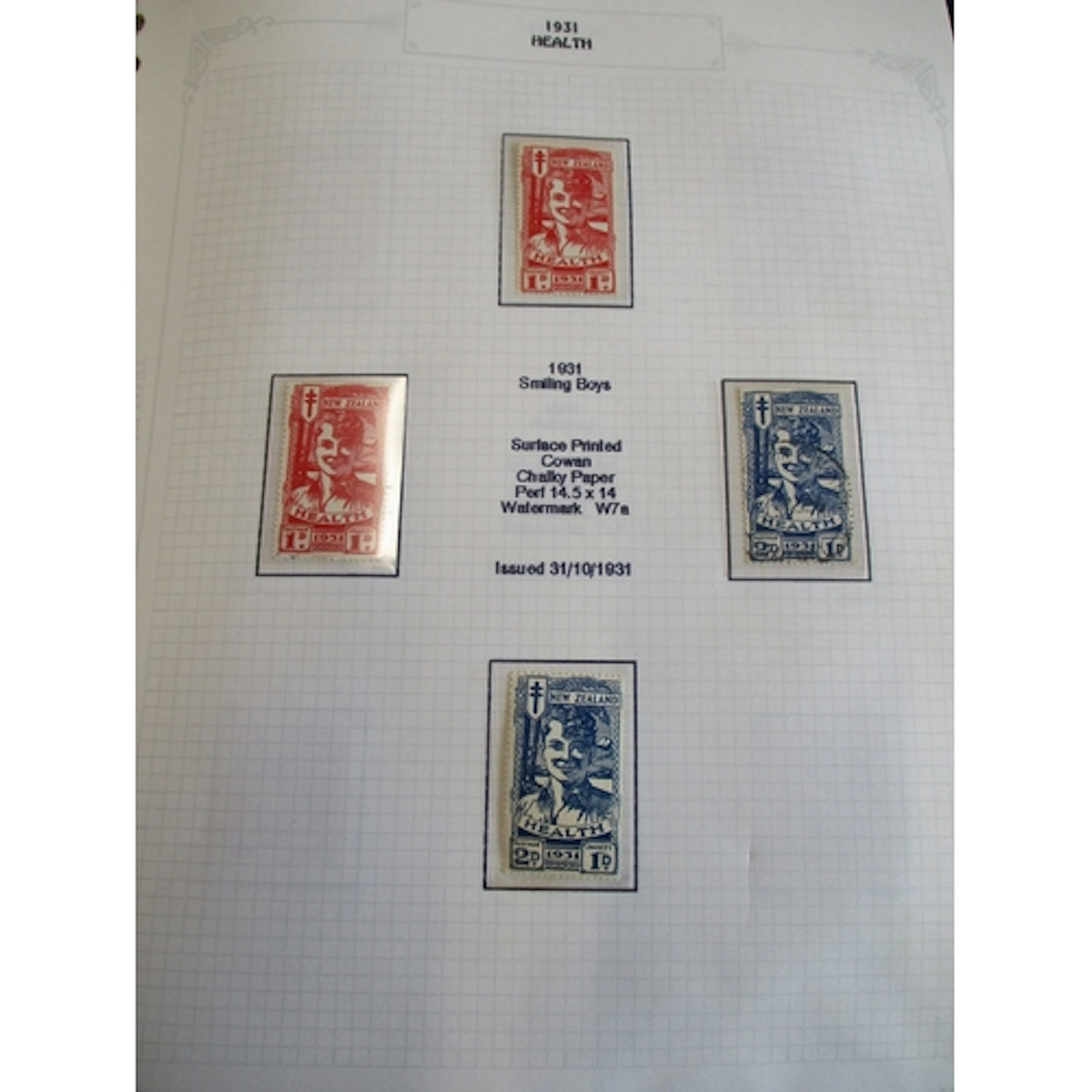 New Zealand. 1929-1998 Health Stamps coln in single binder, ...