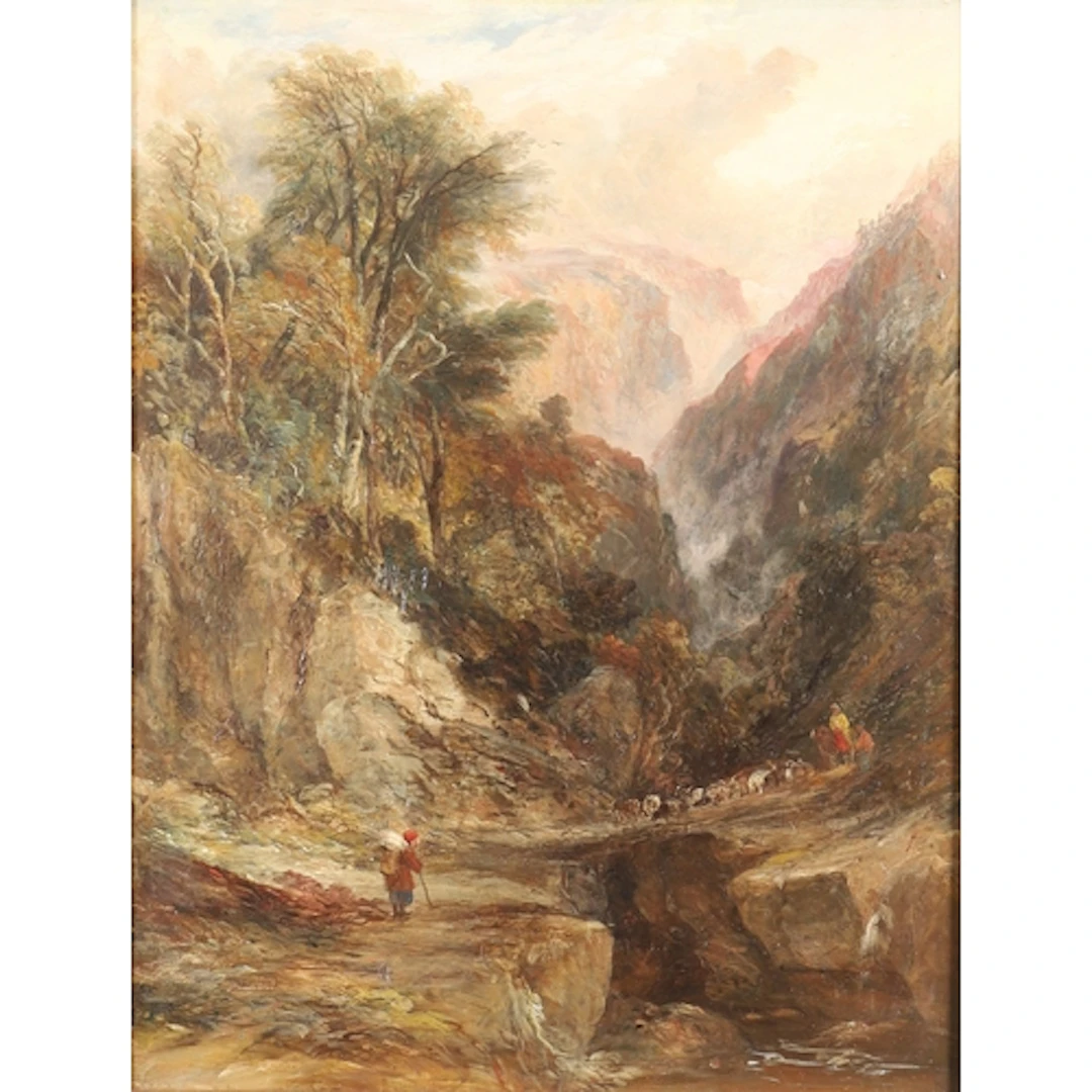 ATTRIBUTED TO JOSEPH HASLAM HAWKSWORTH (1827-1908). DERBYSHI...