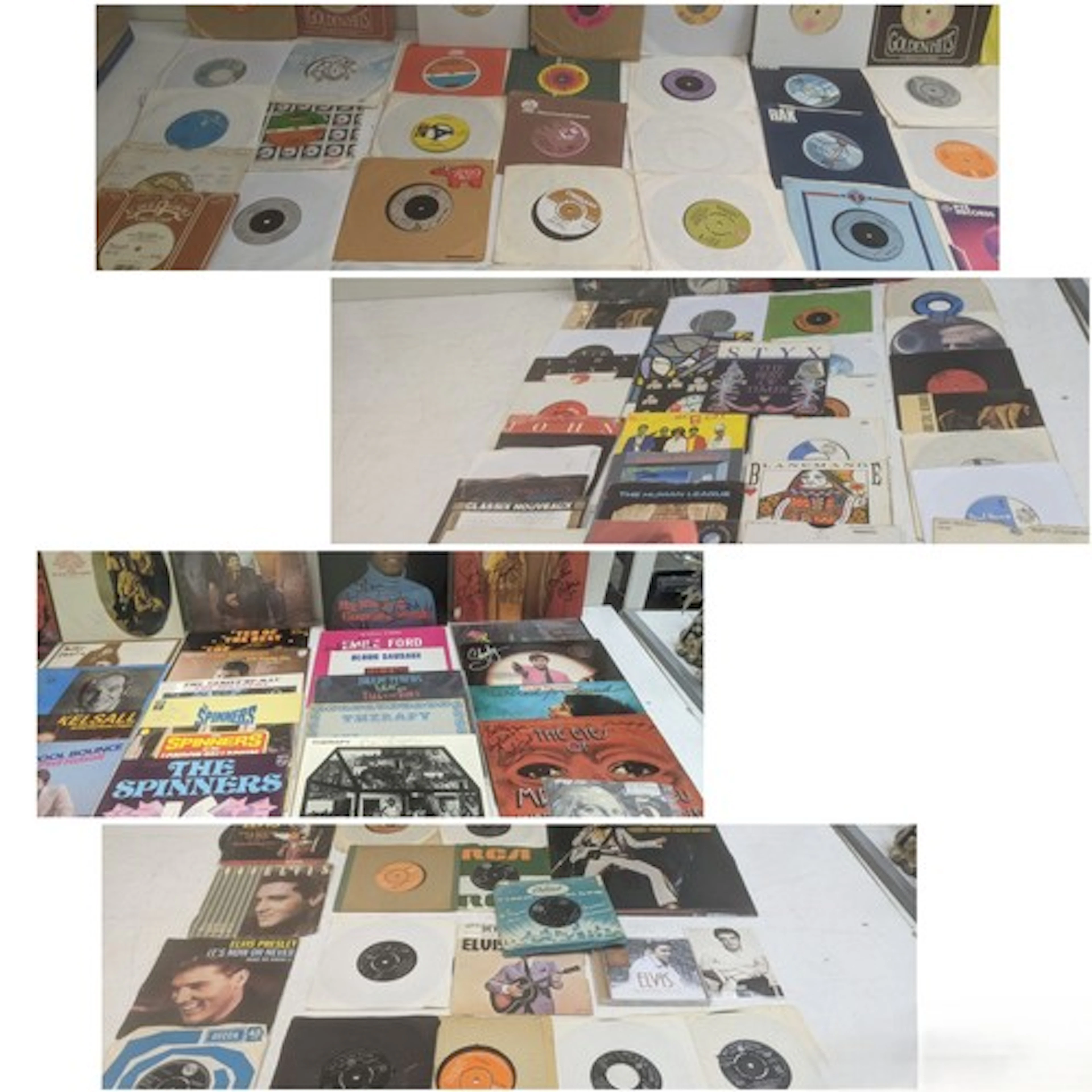A large collection of LP's, 45 RPM singles to include Michae...