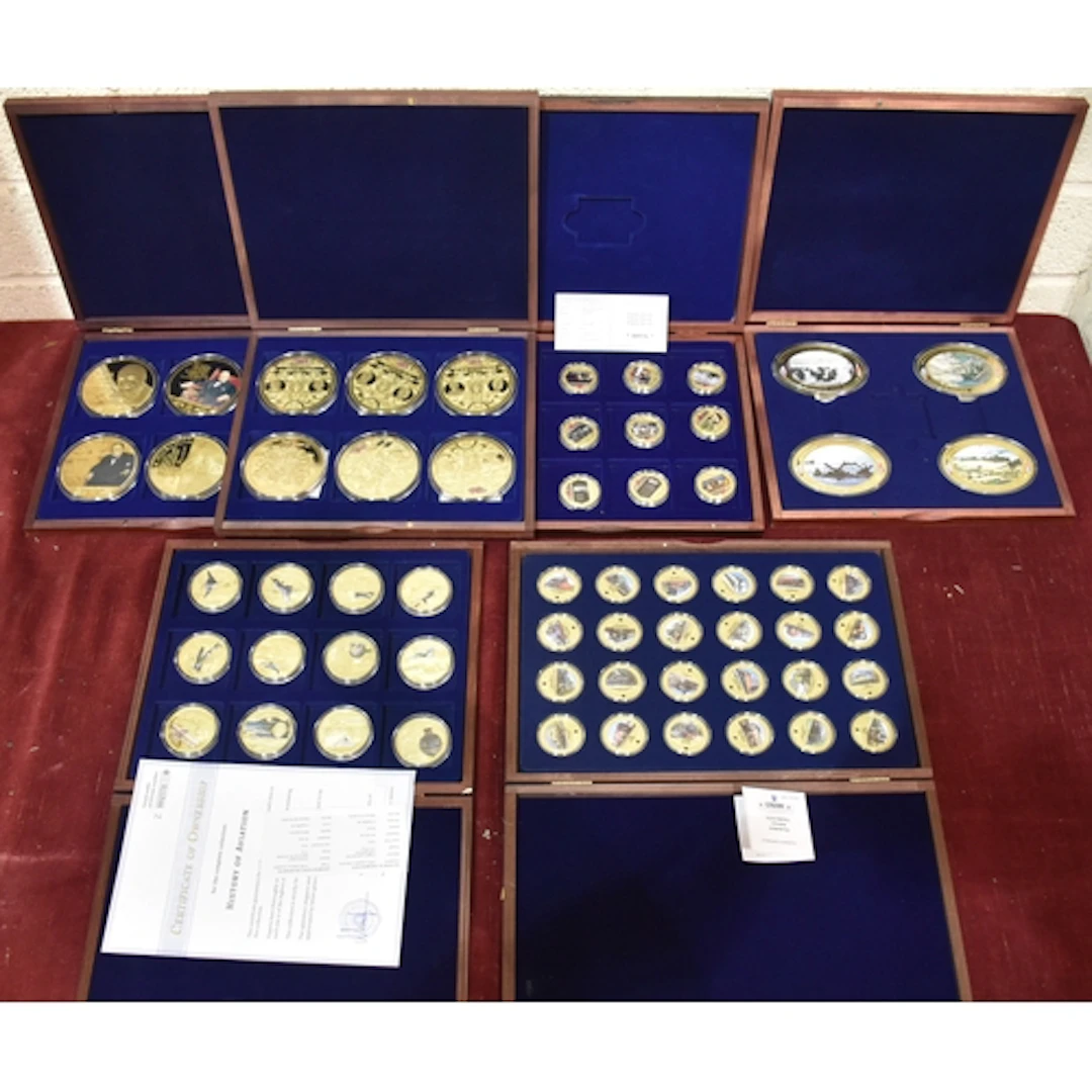 Windsor Mint, a 2019 "History of Aviation" twelve-coin set, ...