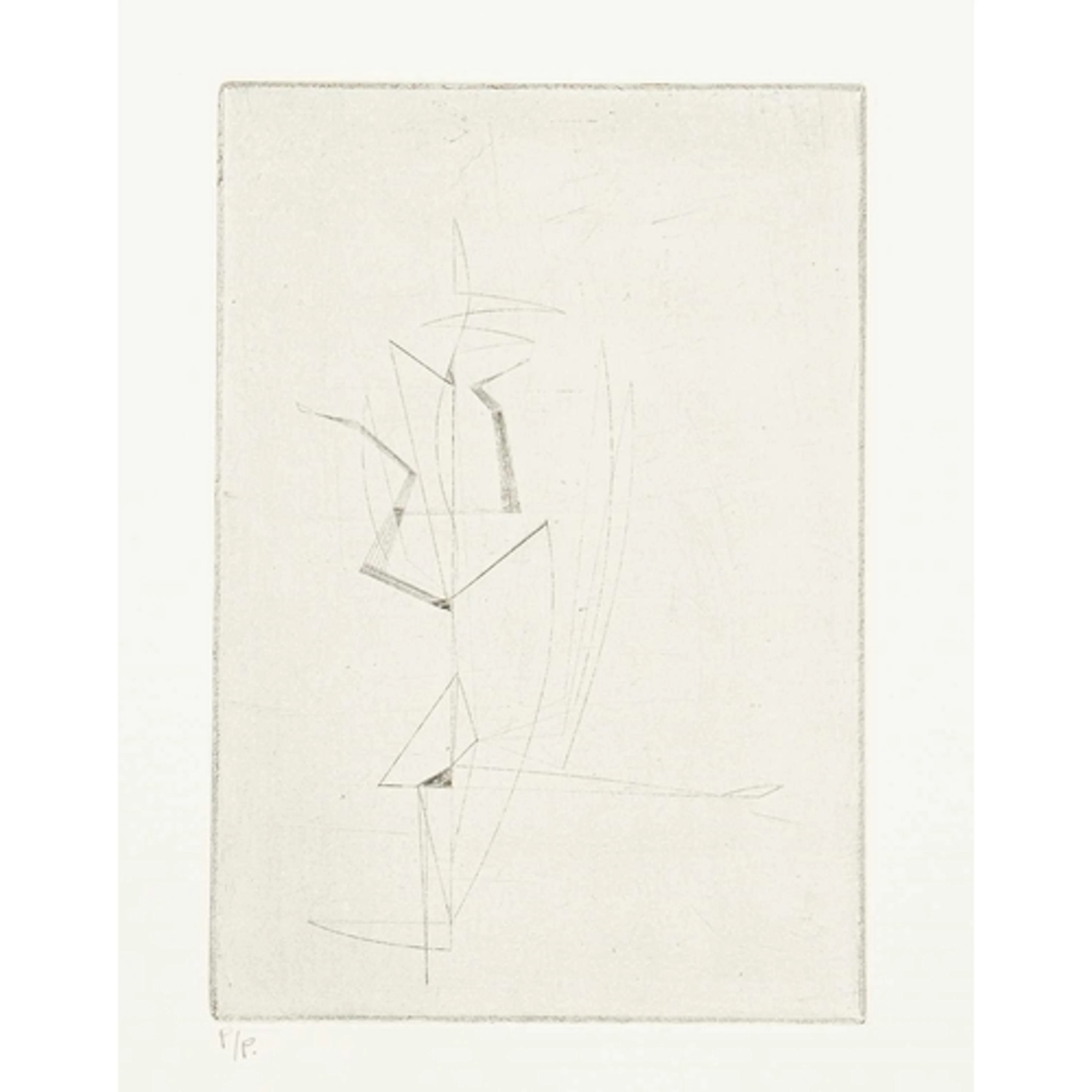 § John WELLS (1907-2000) Dancer (1950) Etching, printer's pr...