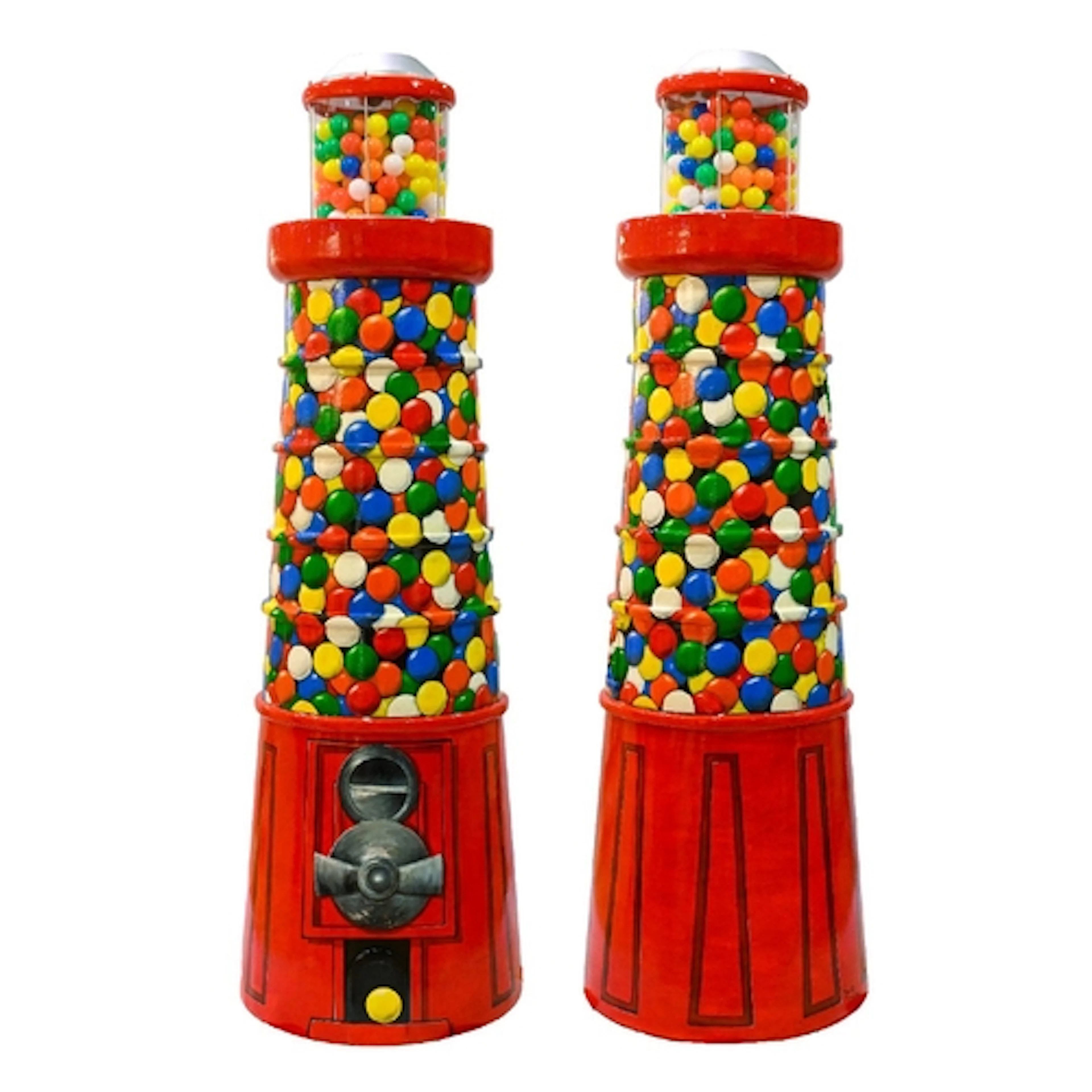 A large fibreglass sculpture "Gum Ball" painted by David Gra...