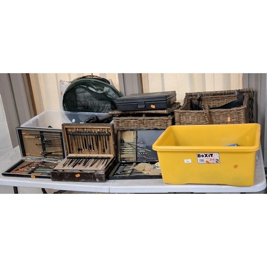 A LARGE QUANTITY OF FISHING EQUIPMENT, to include mostly unm...
