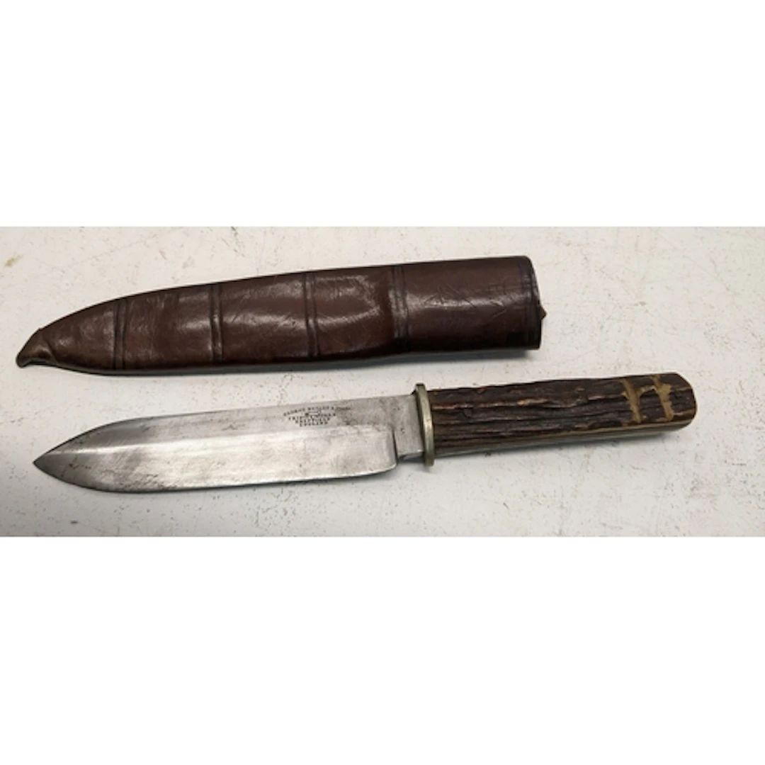 A late 19th century/mid 20th century hunting knife by George...