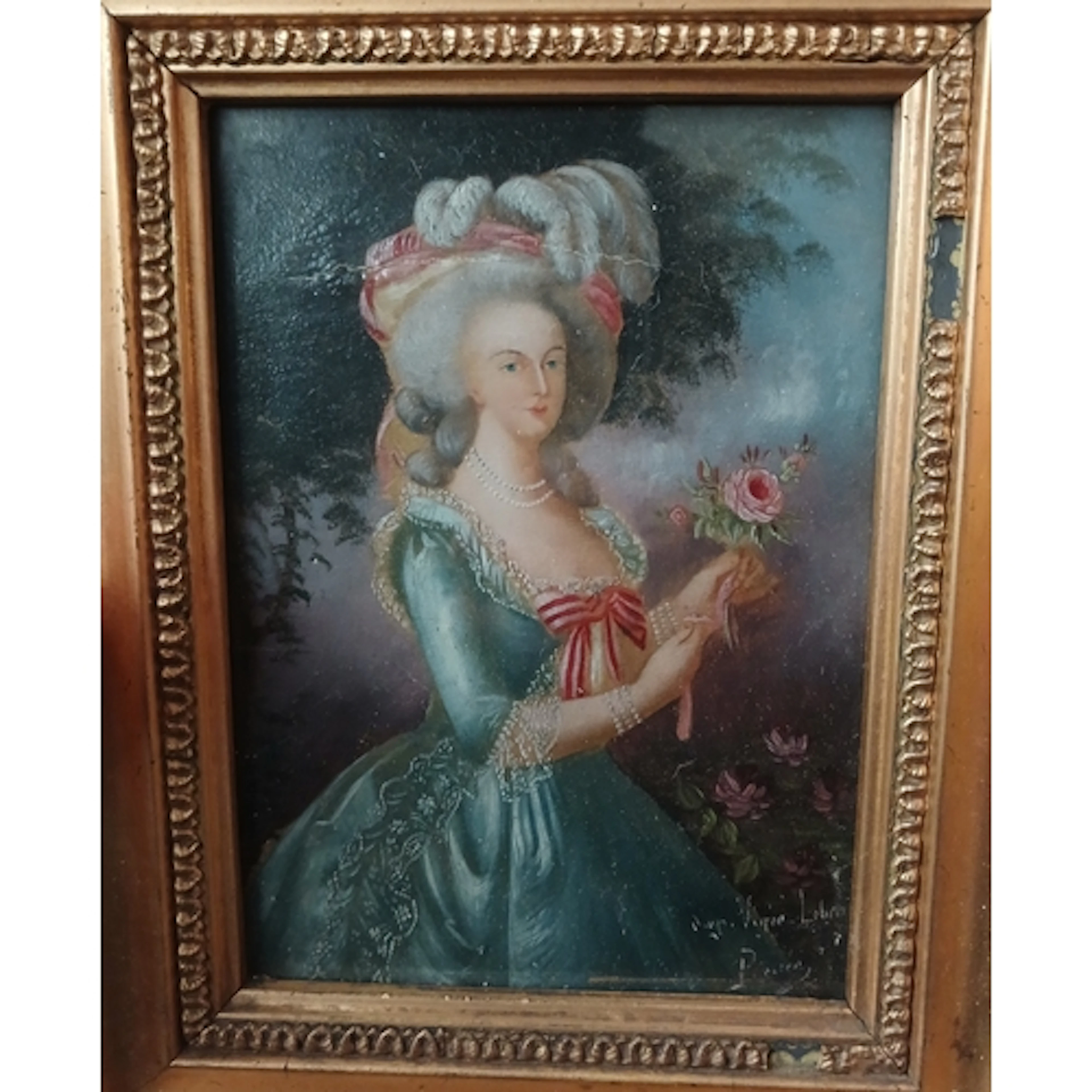 After Vigee Le Brun, Marie Antoinette Rose, oil on canvas, 1...