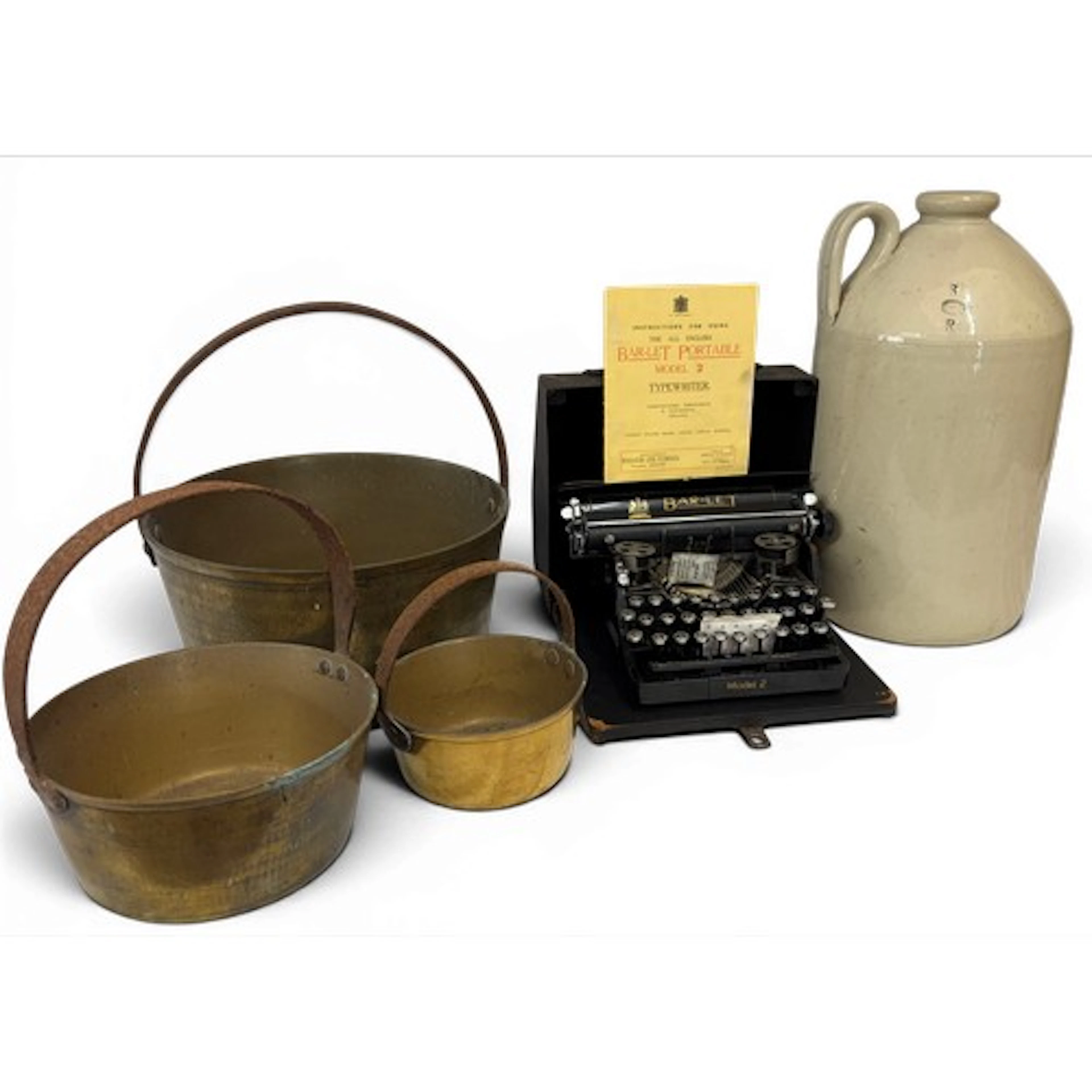 A miscellany to include a Bar-Let model 2 portable typewrite...