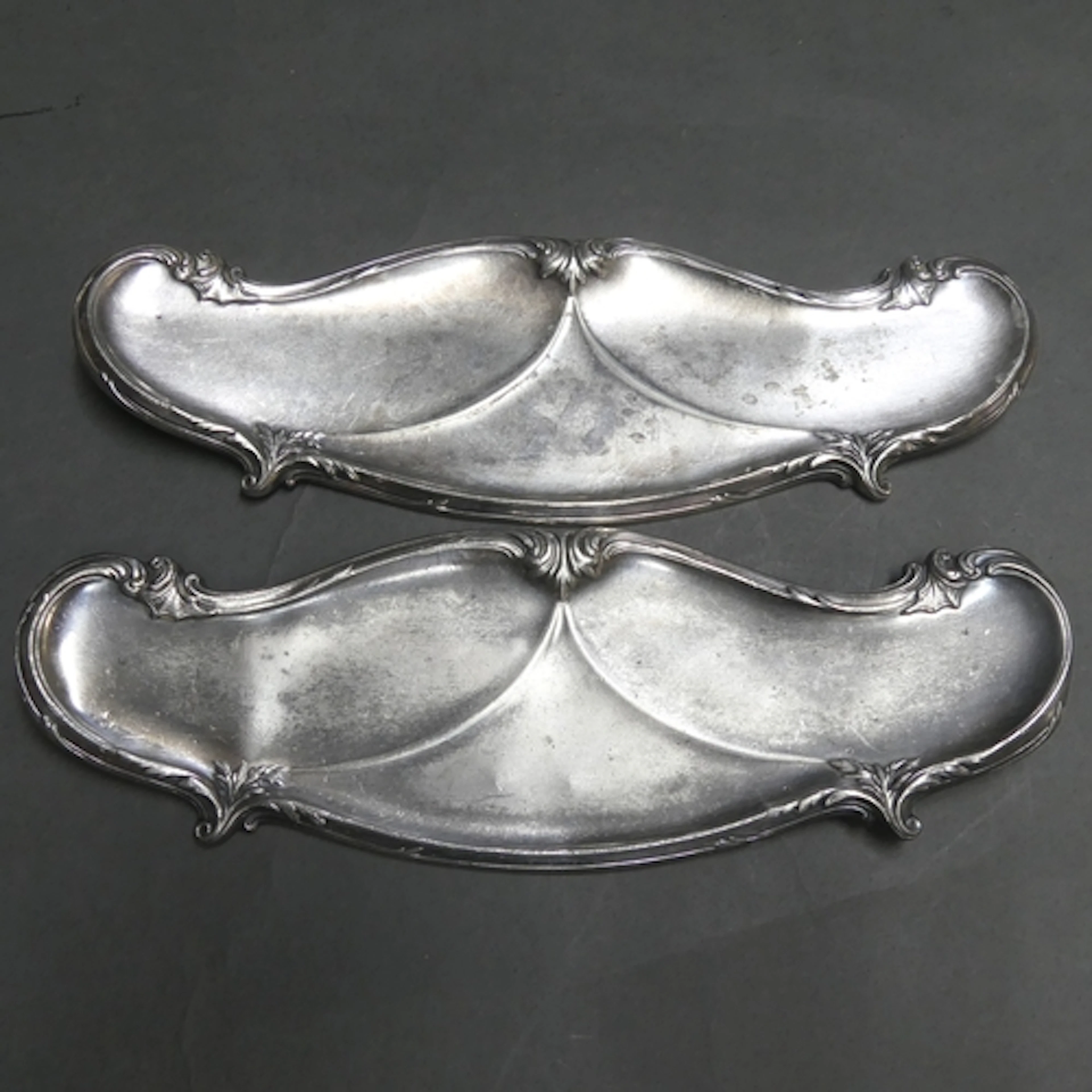 WMF - A pair of Art Nouveau silver plated Brittania metal de...