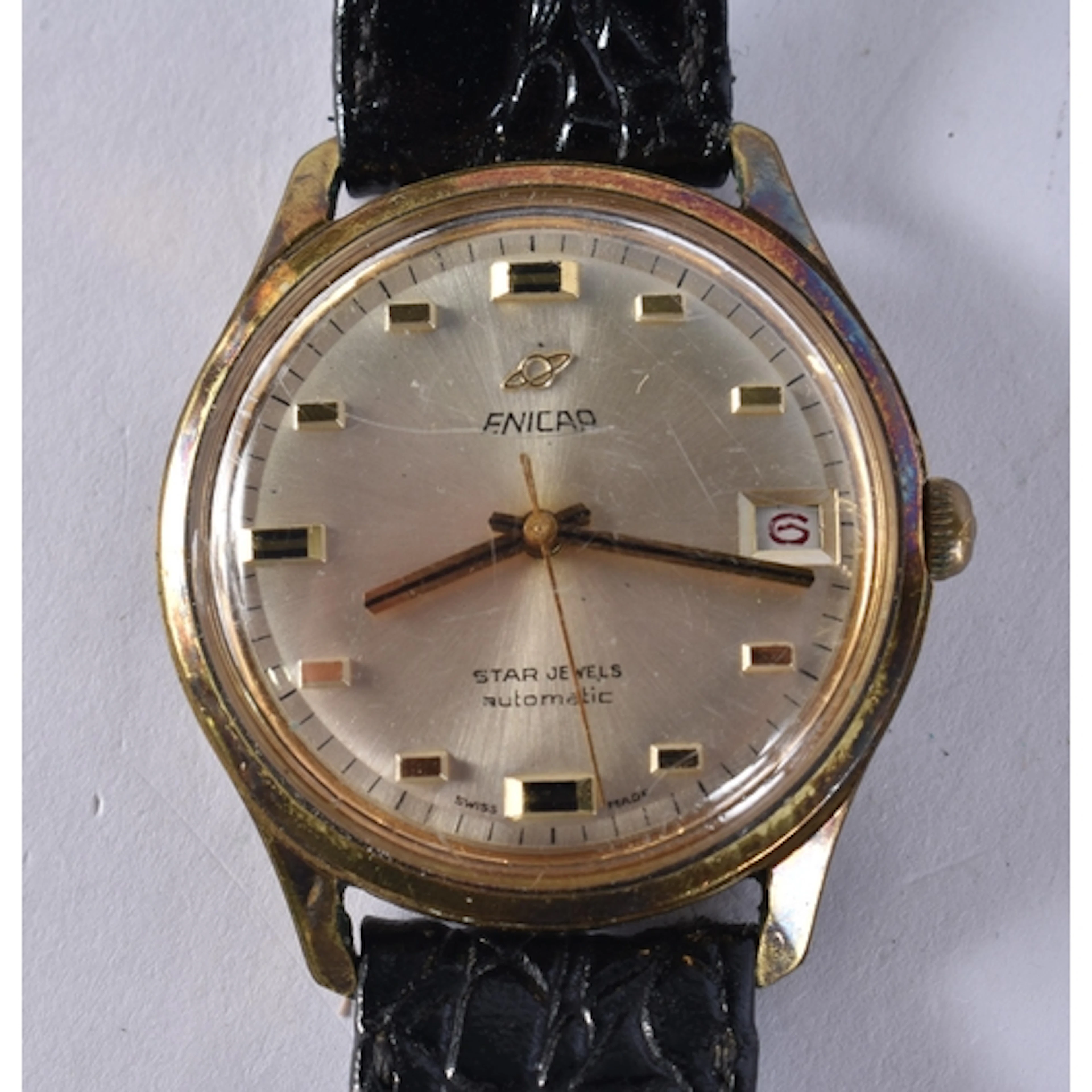 Enicar Star Jewels Watch Automatic Working. 4 cm wide.